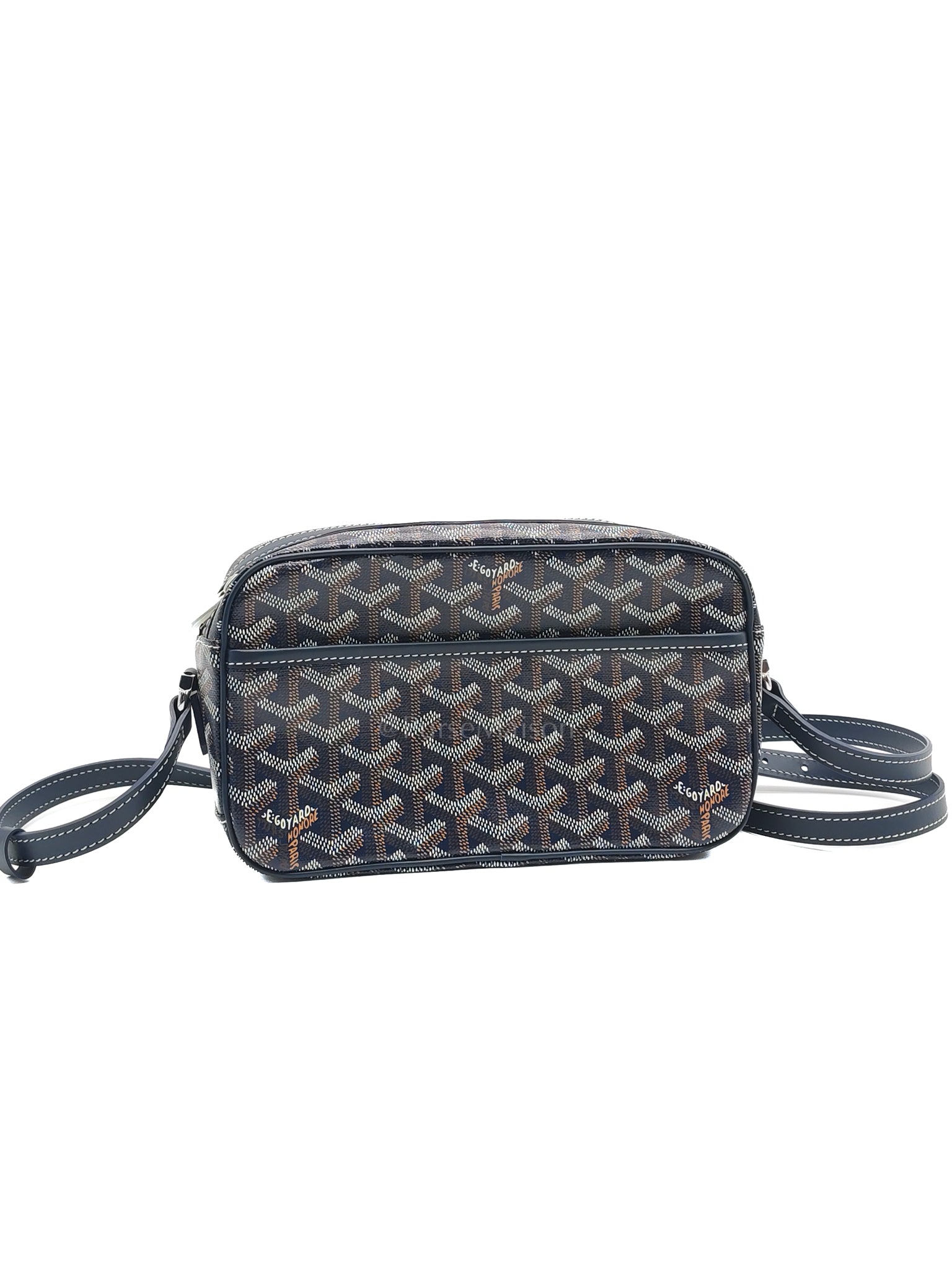 Cap Vert PM in Blue Marine Goyardine Canvas | Purse Maison Luxury Bags Shop