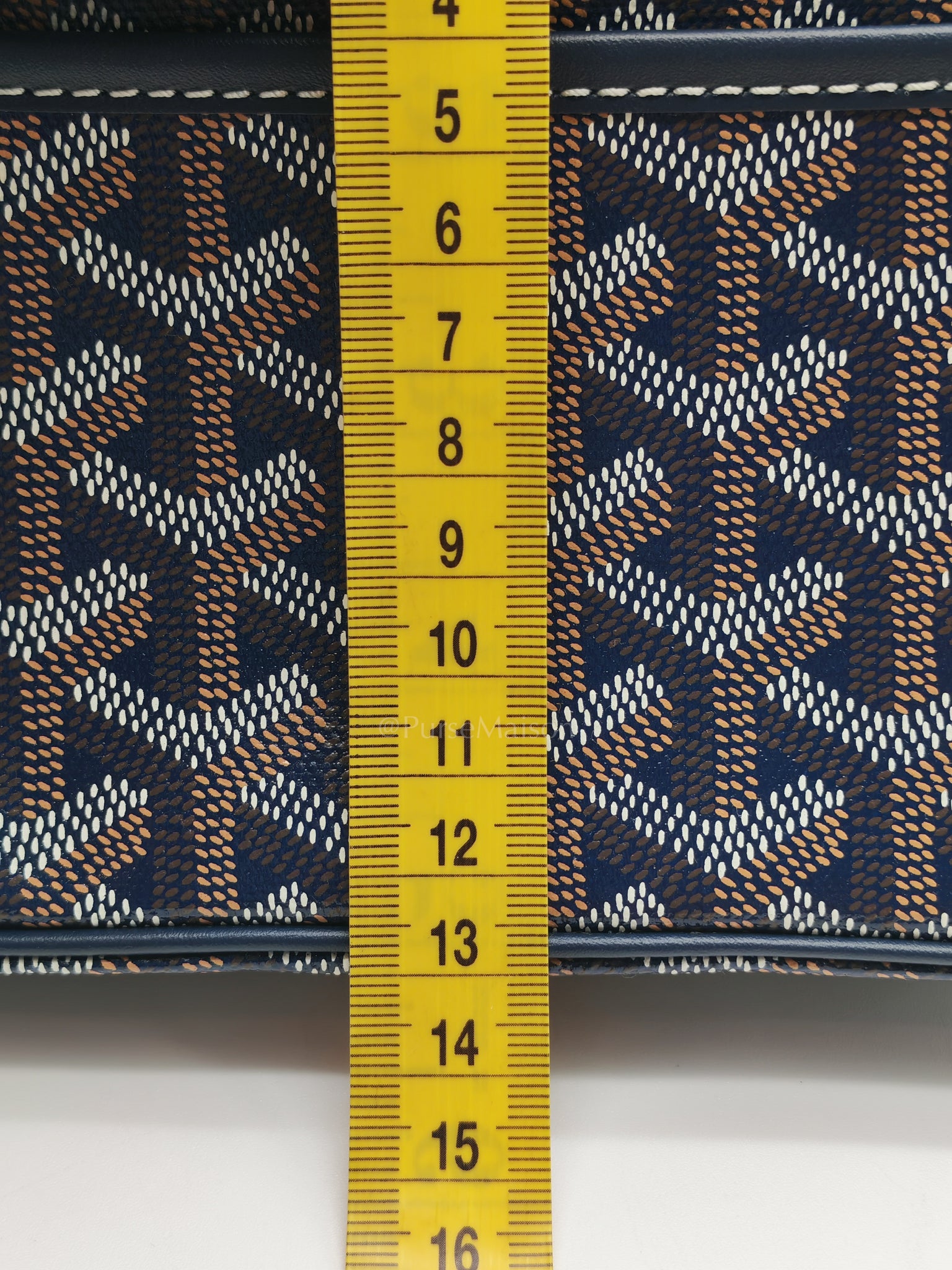 Cap Vert PM in Blue Marine Goyardine Canvas | Purse Maison Luxury Bags Shop