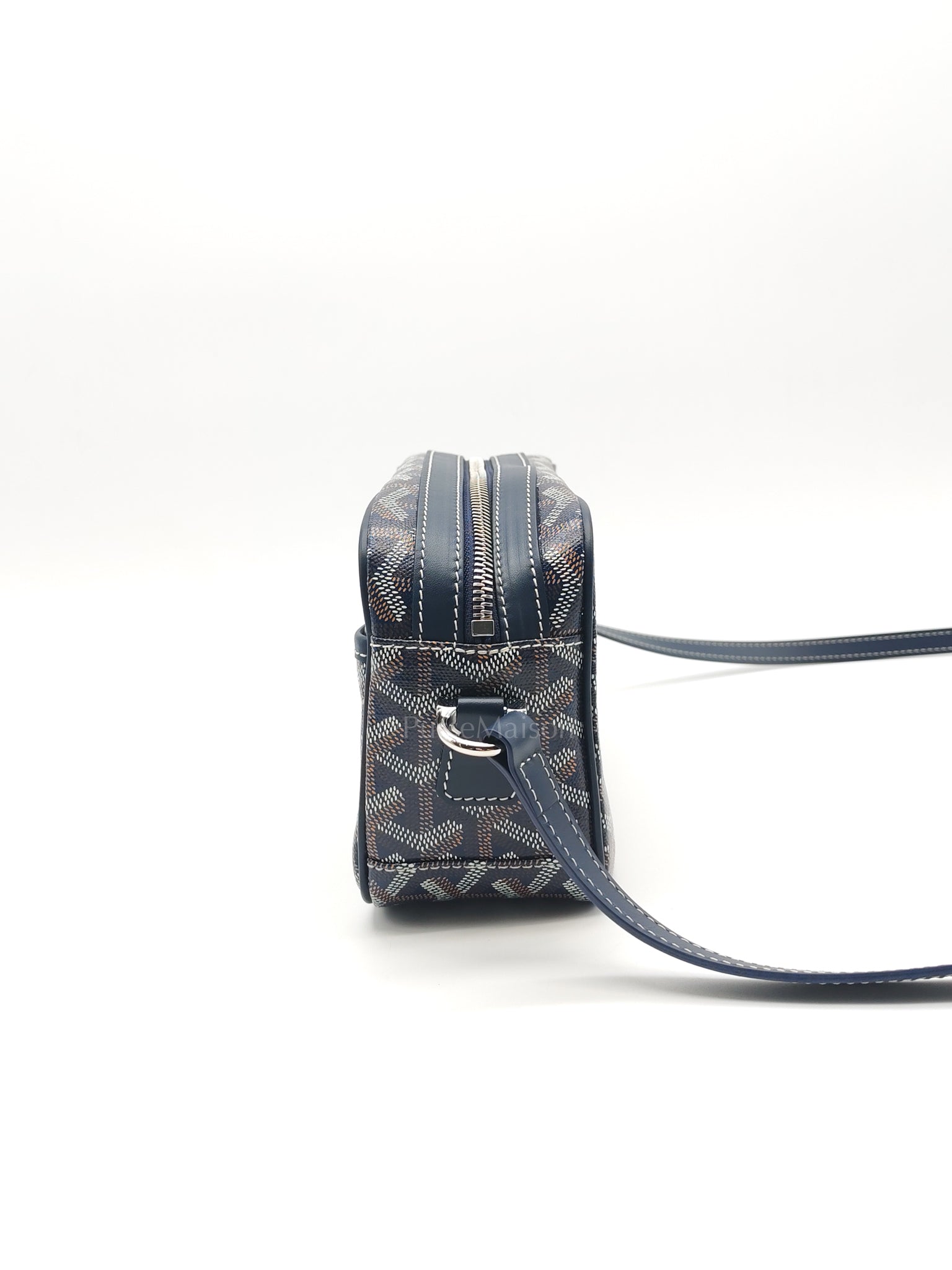Cap Vert PM in Blue Marine Goyardine Canvas | Purse Maison Luxury Bags Shop