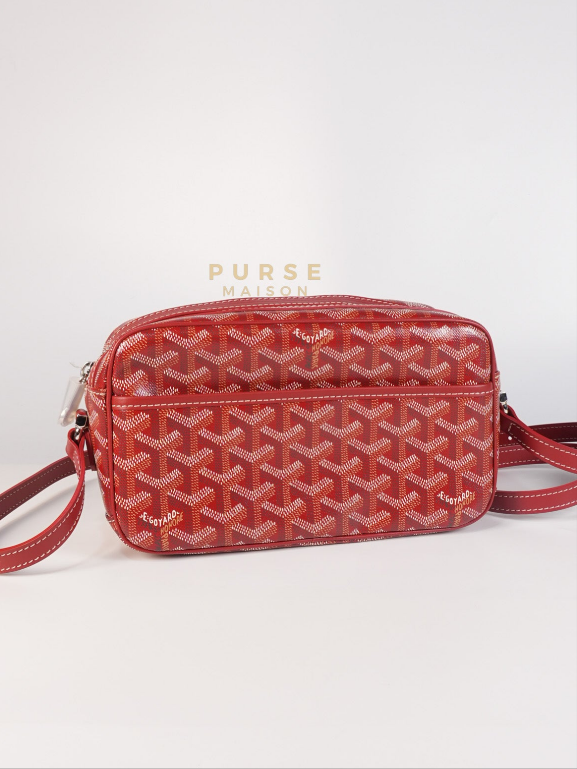 Cap Vert Red in Goyardine Canvas | Purse Maison Luxury Bags Shop
