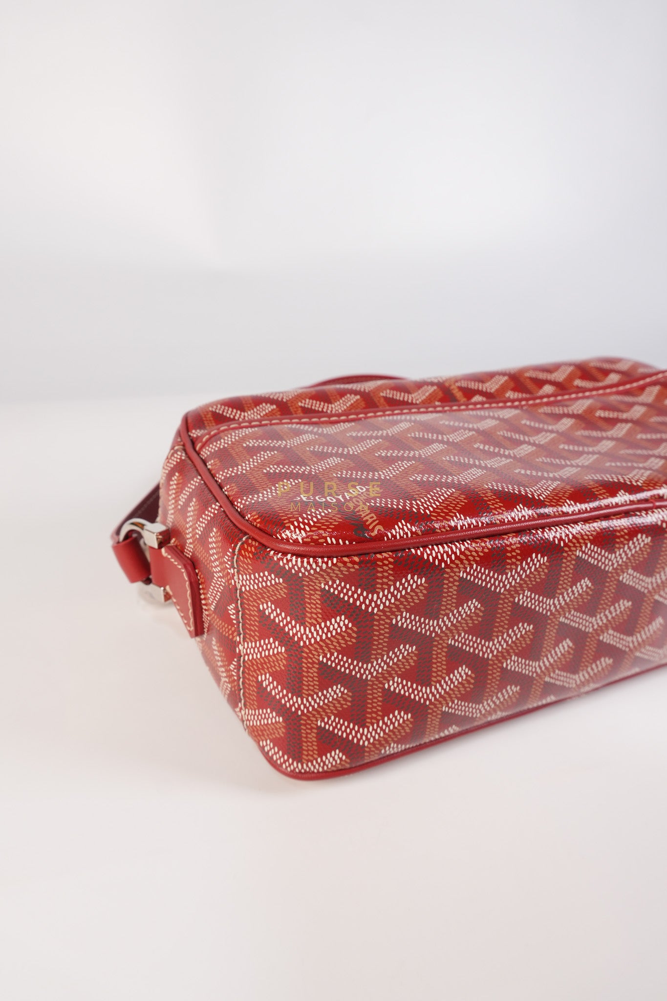 Cap Vert Red in Goyardine Canvas | Purse Maison Luxury Bags Shop