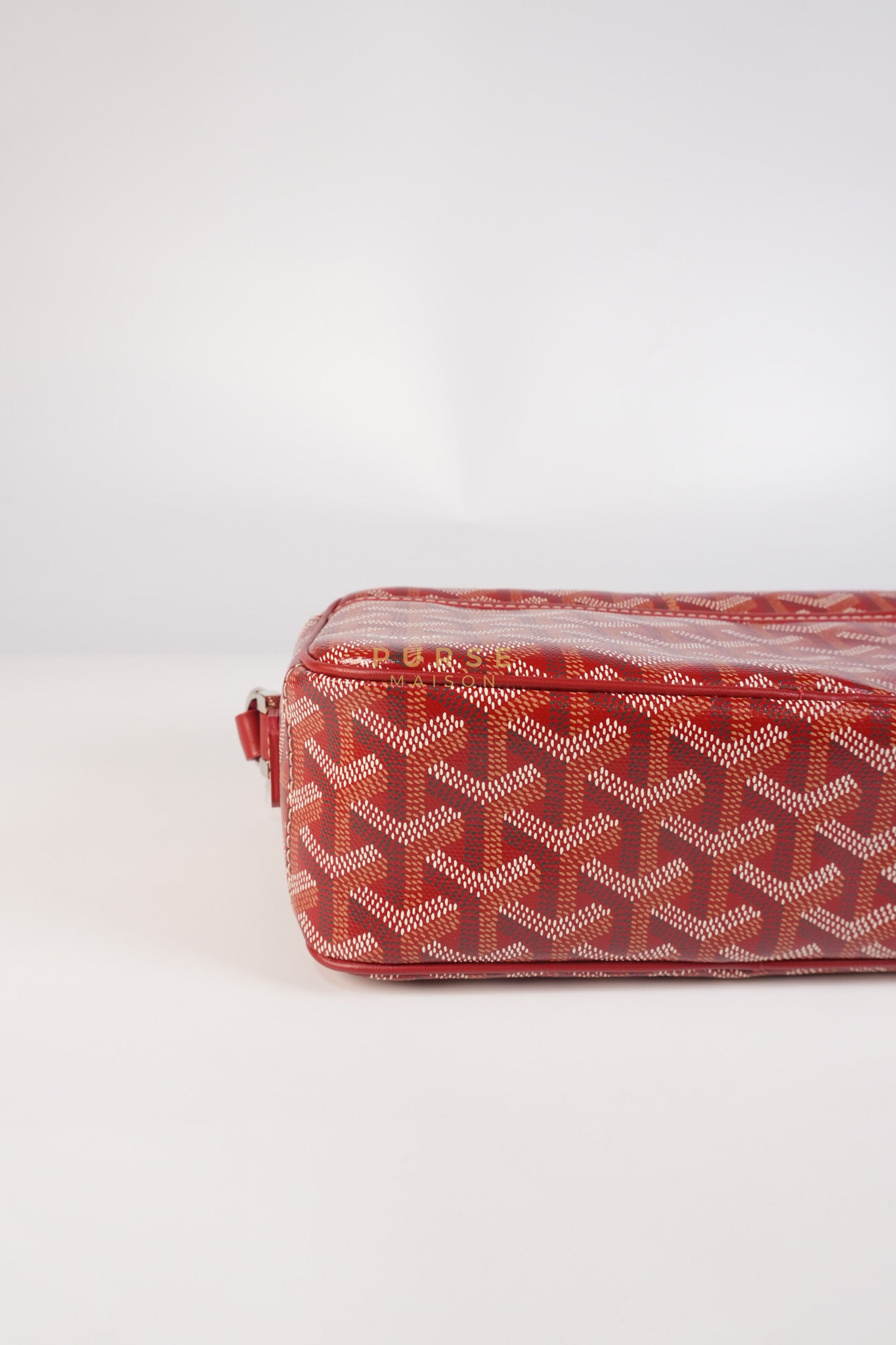 Cap Vert Red in Goyardine Canvas | Purse Maison Luxury Bags Shop