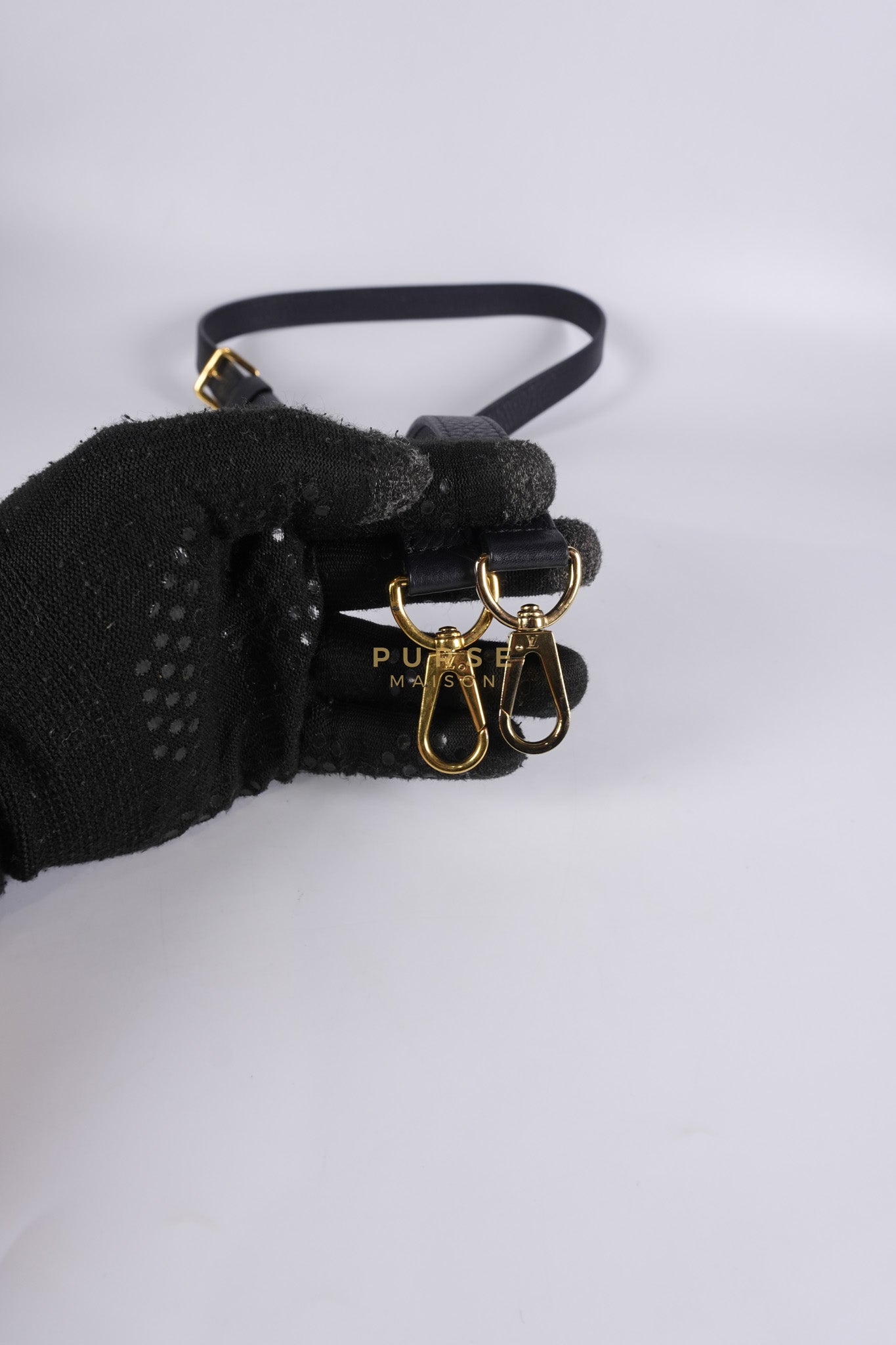 Capuccines PM Black Taurillon Leather and Gold Hardware | Purse Maison Luxury Bags Shop