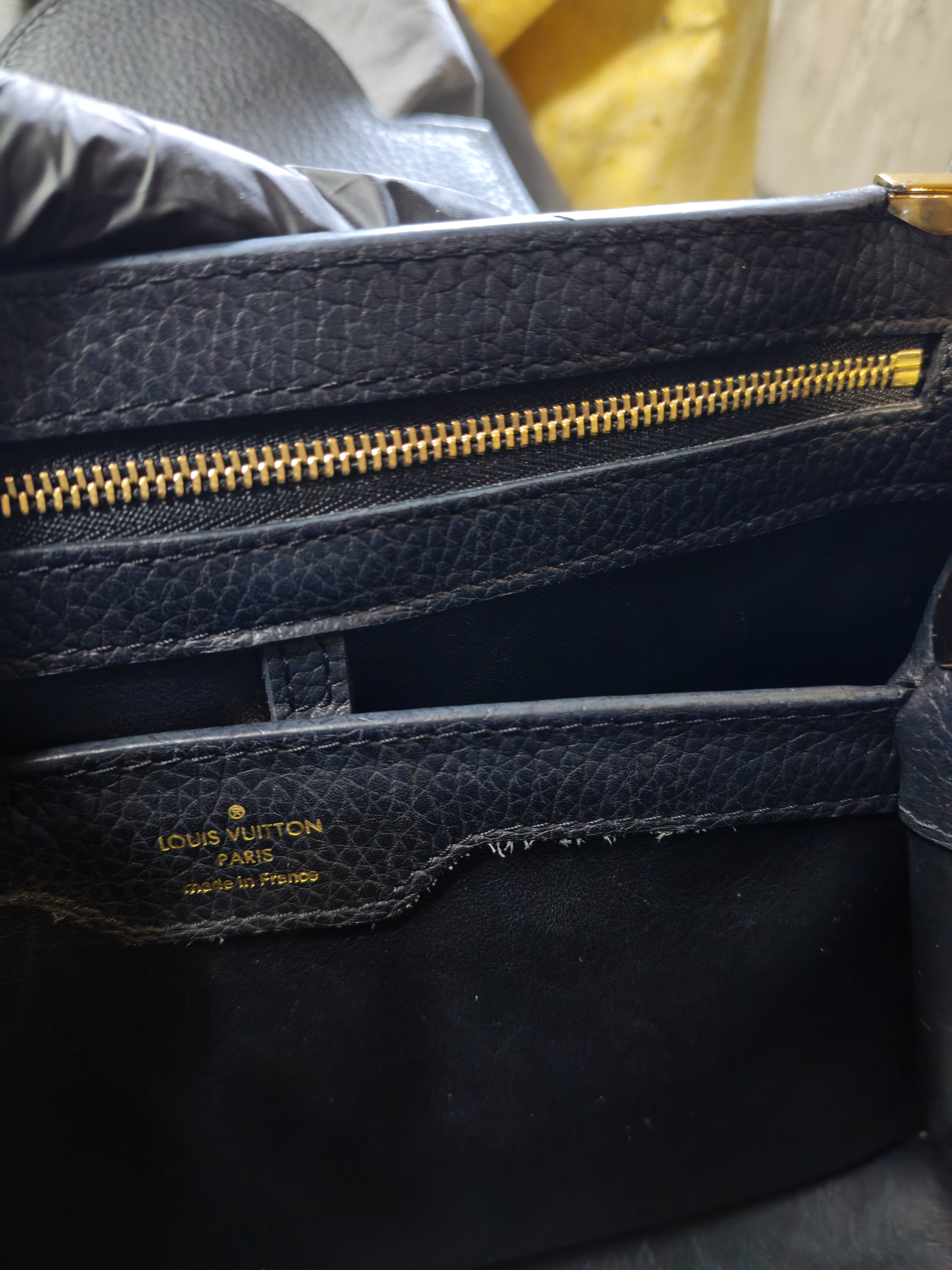 Capuccines PM Black Taurillon Leather and Gold Hardware | Purse Maison Luxury Bags Shop