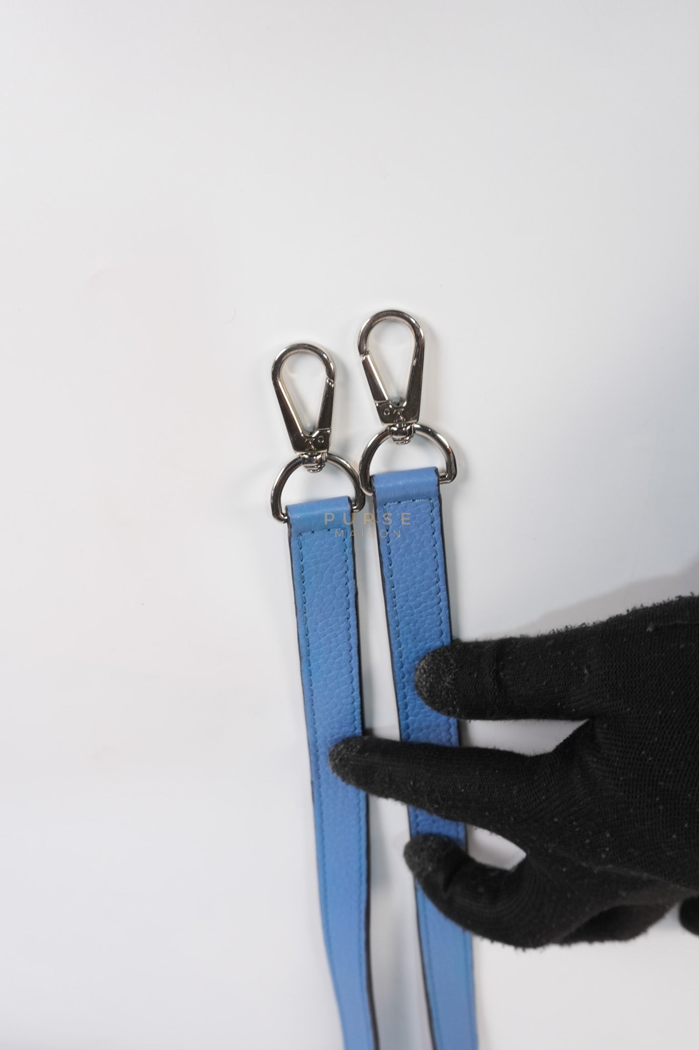 Capucines BB in Light Blue Taurillon Leather Silver Hardware | Purse Maison Luxury Bags Shop