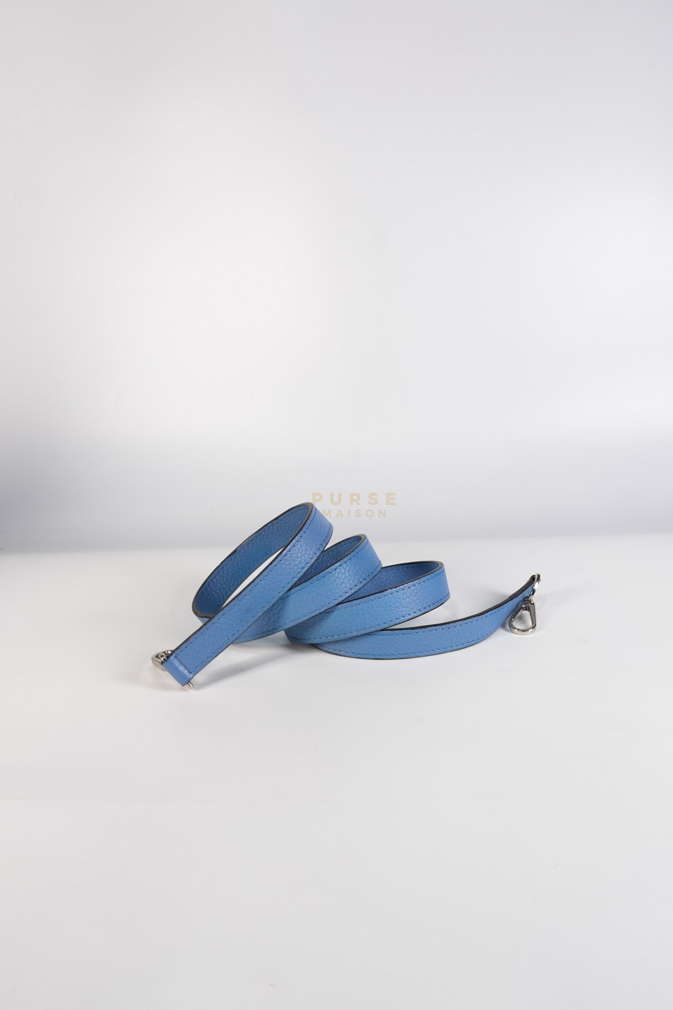 Capucines BB in Light Blue Taurillon Leather Silver Hardware | Purse Maison Luxury Bags Shop