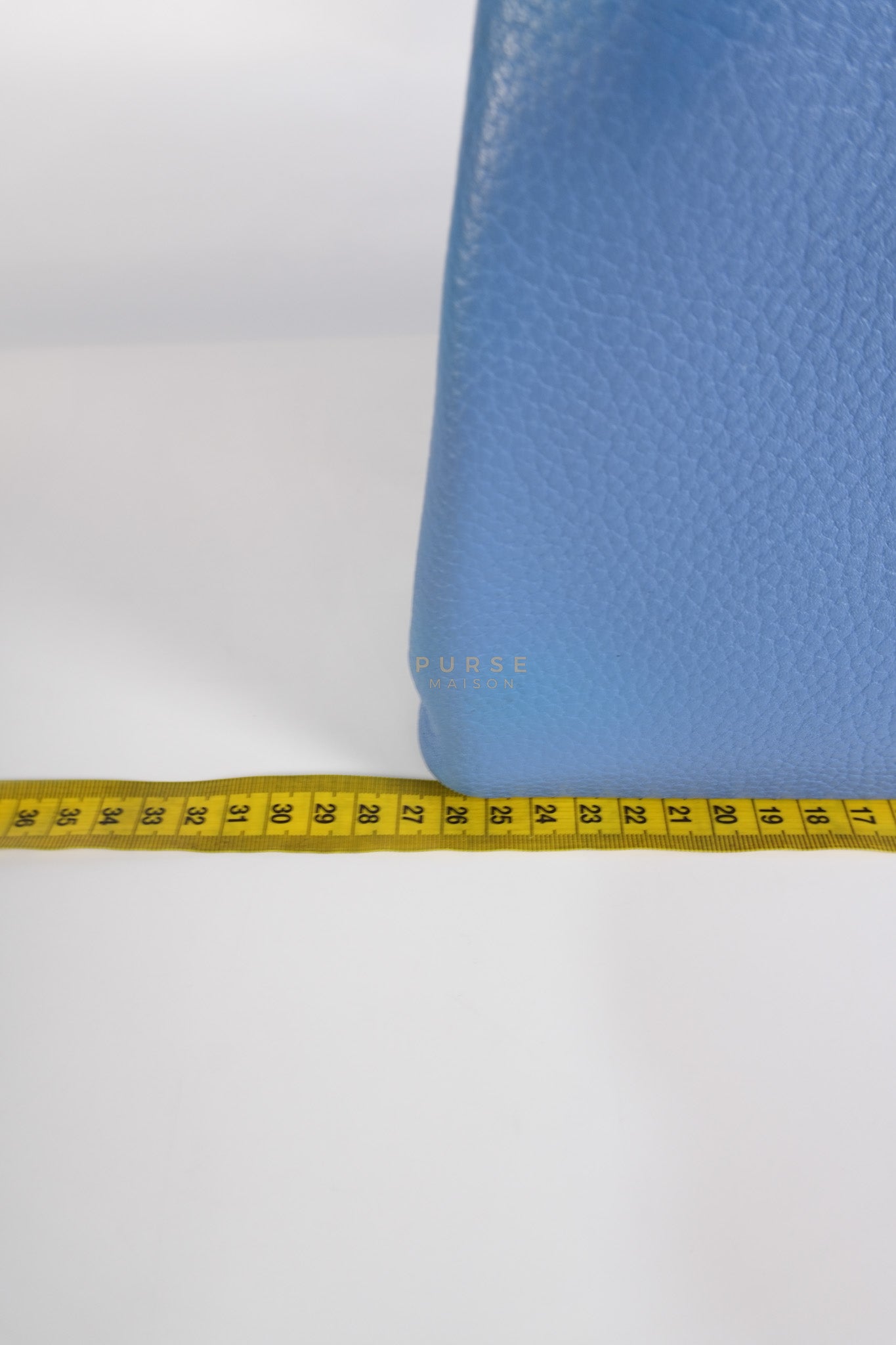 Capucines BB in Light Blue Taurillon Leather Silver Hardware | Purse Maison Luxury Bags Shop