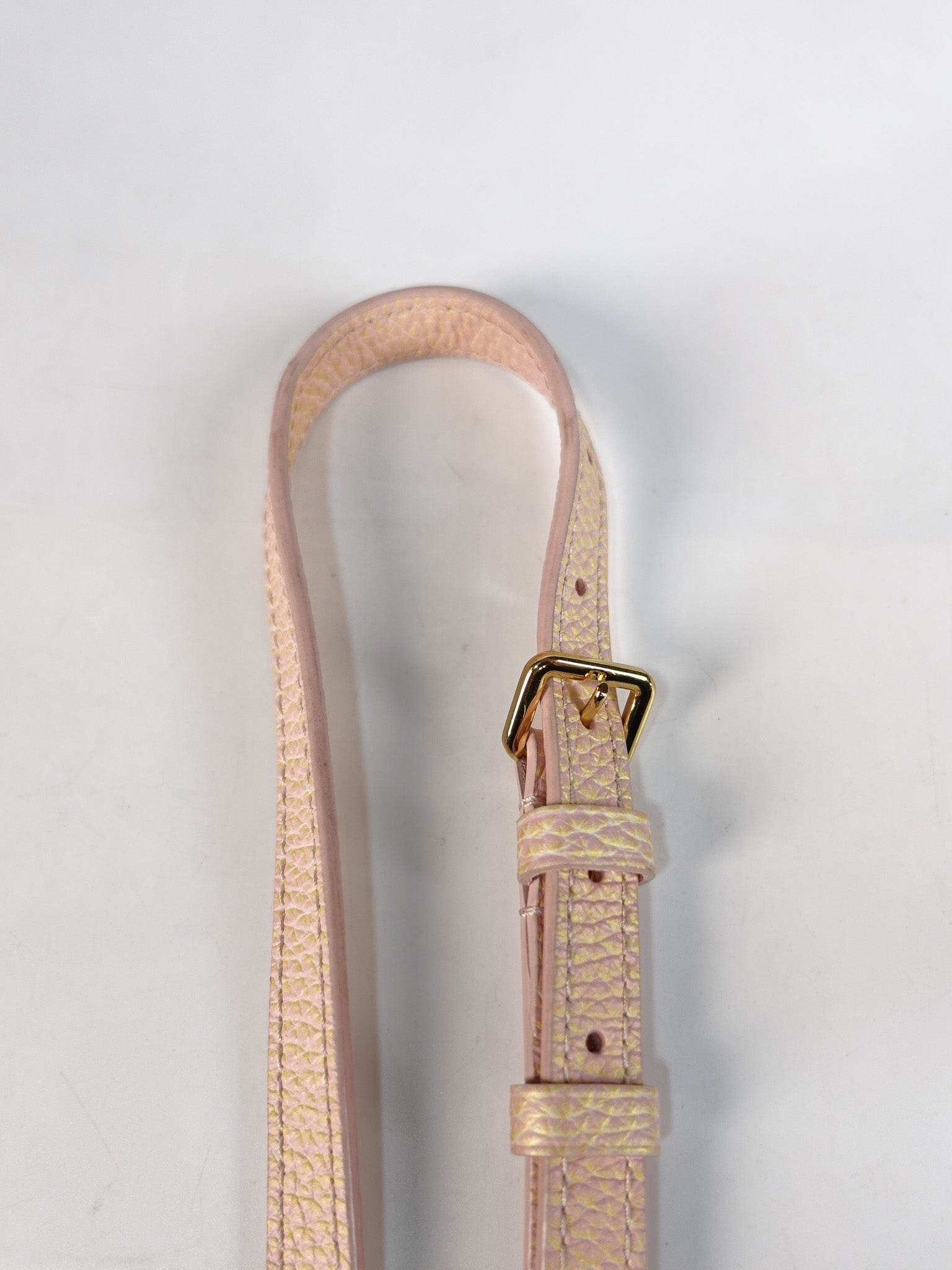 Capucines BB in Peach Mother of Pearl Taurillon Leather | Purse Maison Luxury Bags Shop