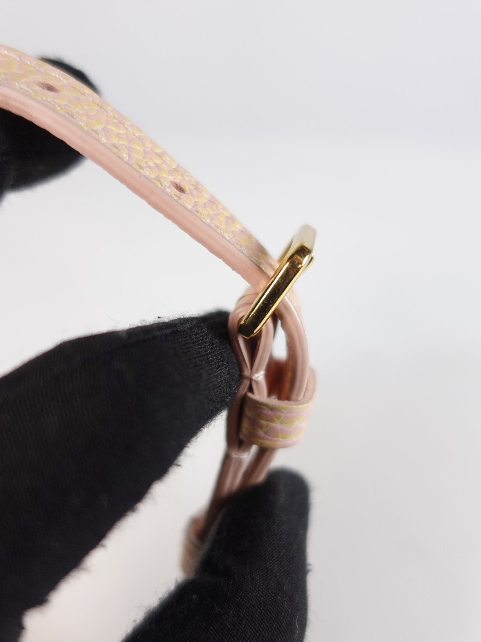 Capucines BB in Peach Mother of Pearl Taurillon Leather | Purse Maison Luxury Bags Shop