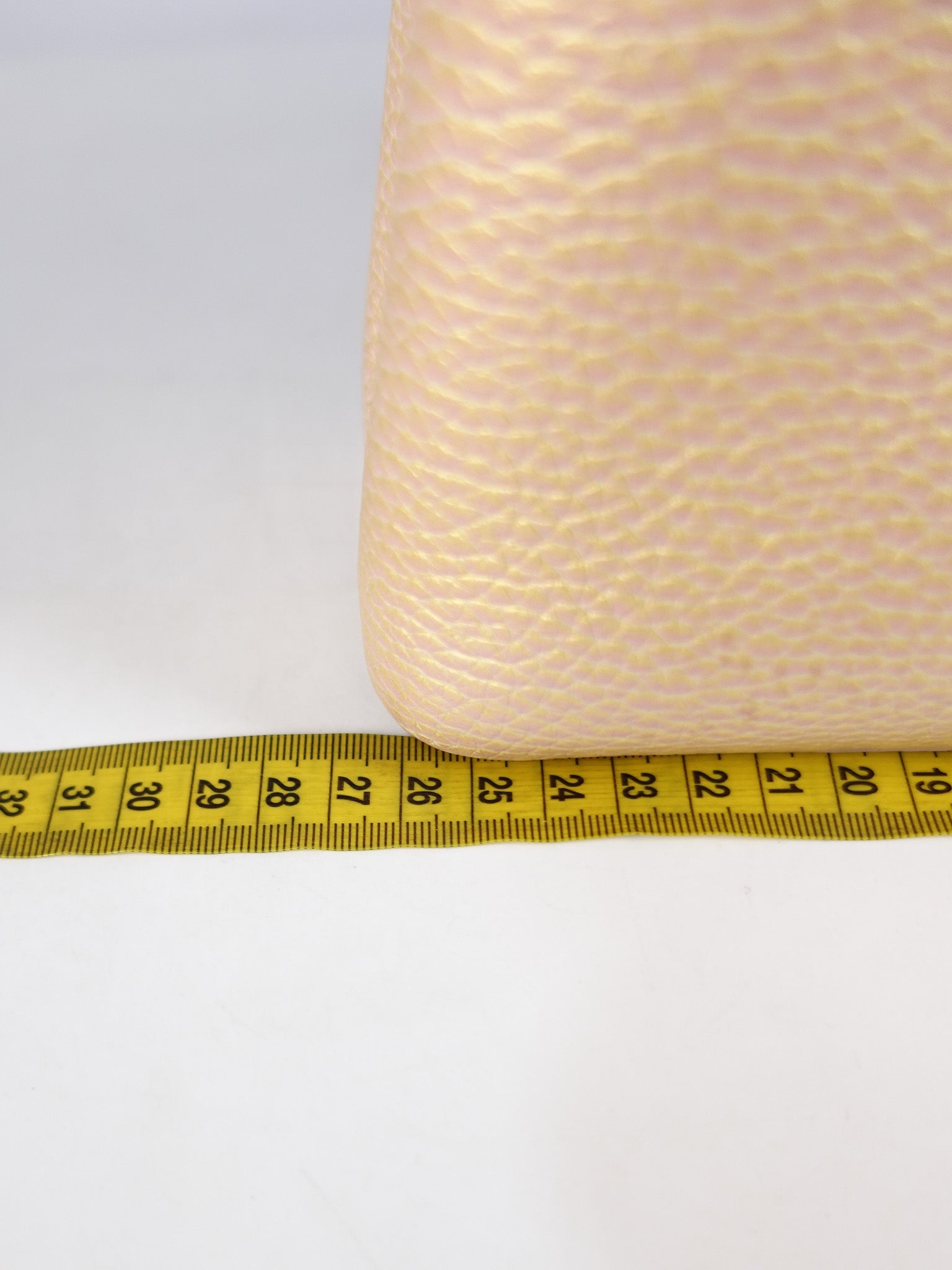 Capucines BB in Peach Mother of Pearl Taurillon Leather | Purse Maison Luxury Bags Shop