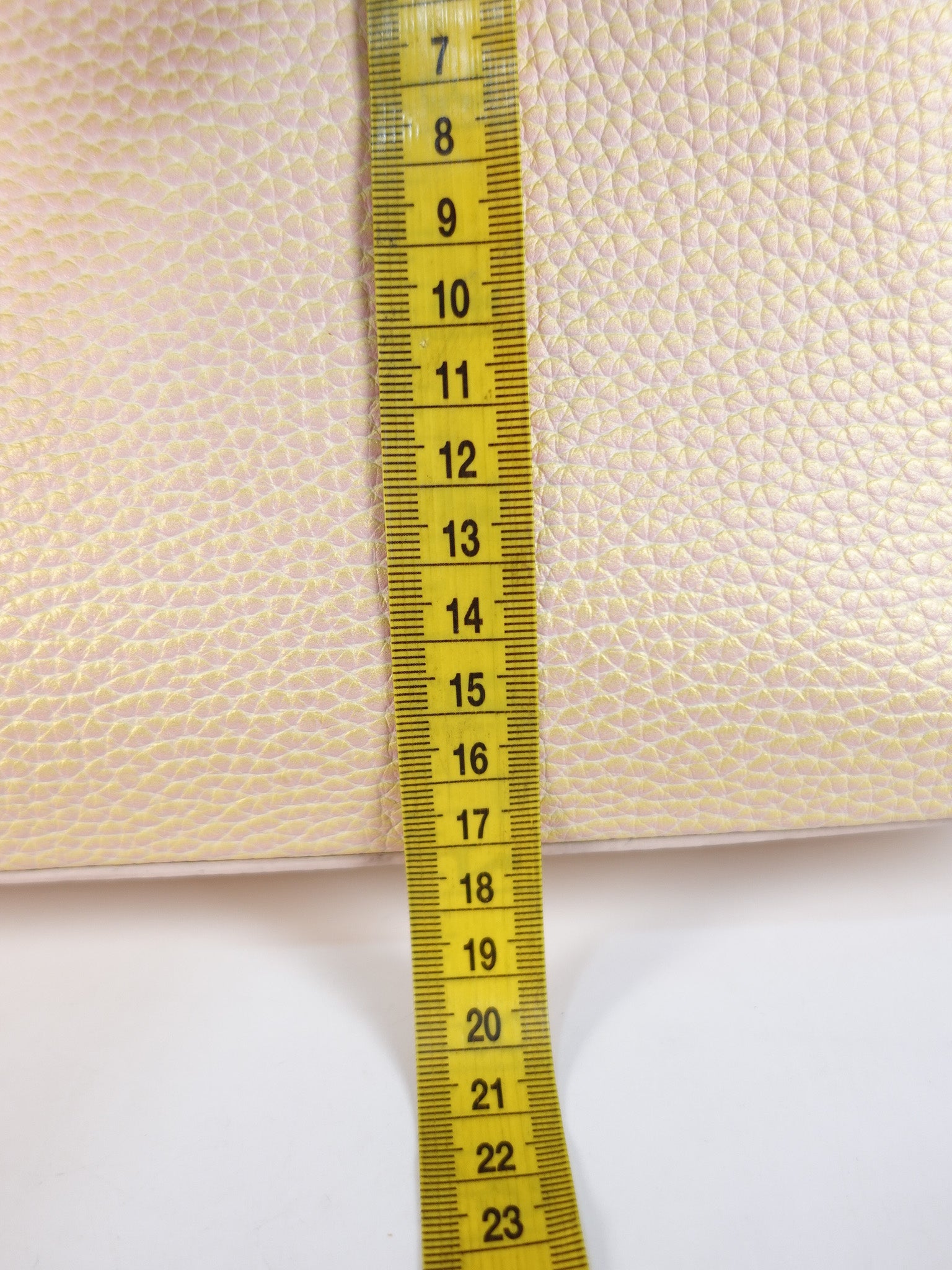 Capucines BB in Peach Mother of Pearl Taurillon Leather | Purse Maison Luxury Bags Shop