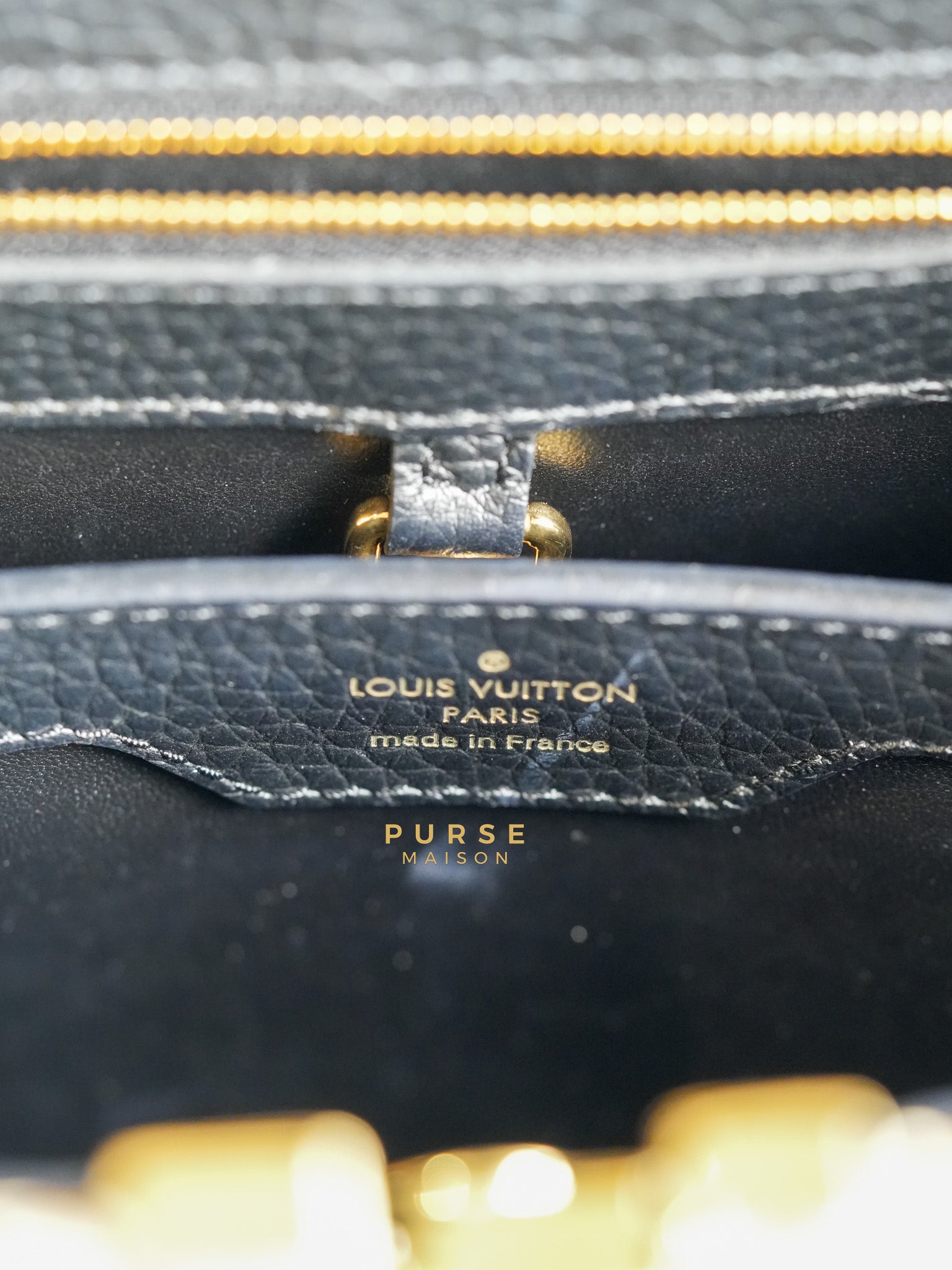 Capucines BB Python Black Taurillon Leather (Date Code:MI0189) | Purse Maison Luxury Bags Shop