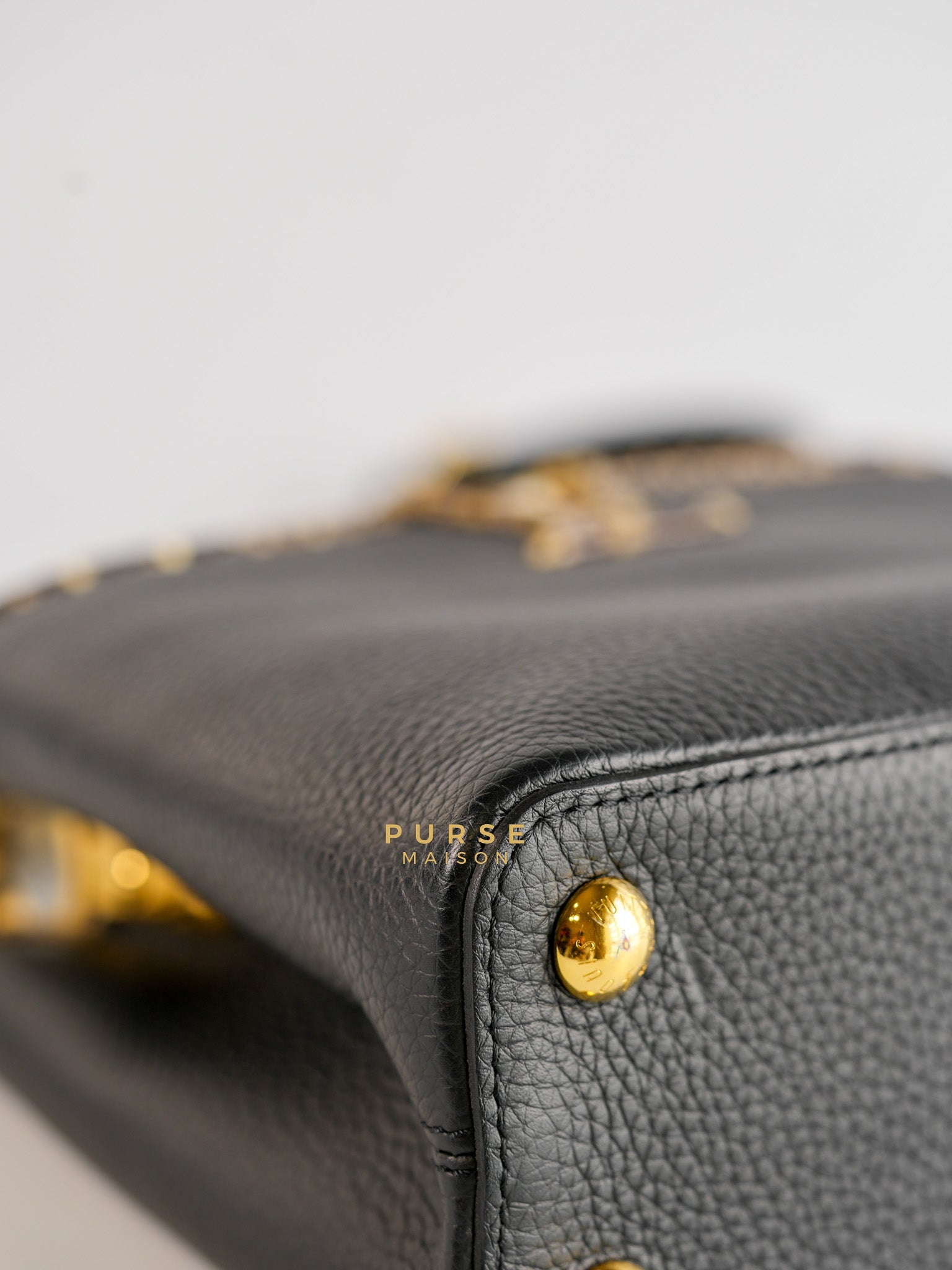 Capucines BB Python Black Taurillon Leather (Date Code:MI0189) | Purse Maison Luxury Bags Shop