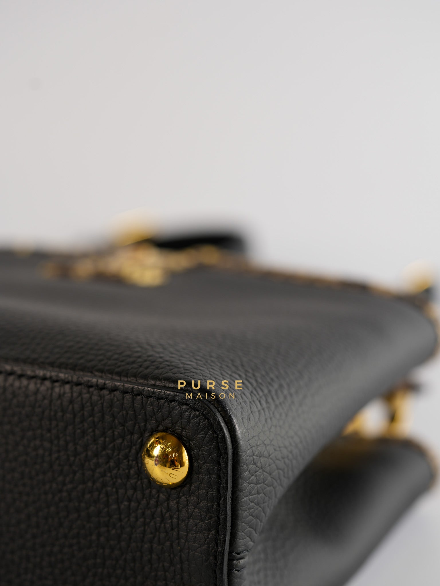 Capucines BB Python Black Taurillon Leather (Date Code:MI0189) | Purse Maison Luxury Bags Shop