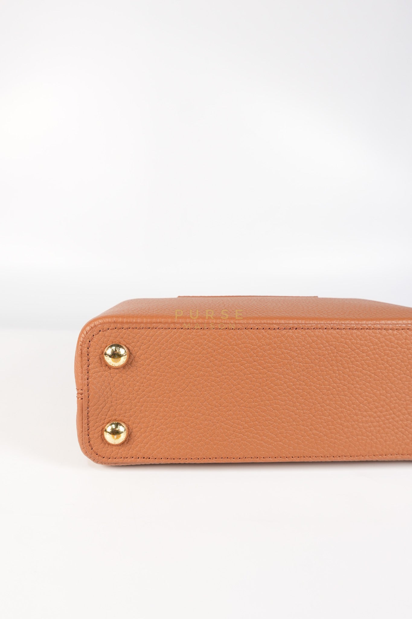 Capucines BB Tri-color Taurillon Calfskin Leather (Microchip) | Purse Maison Luxury Bags Shop