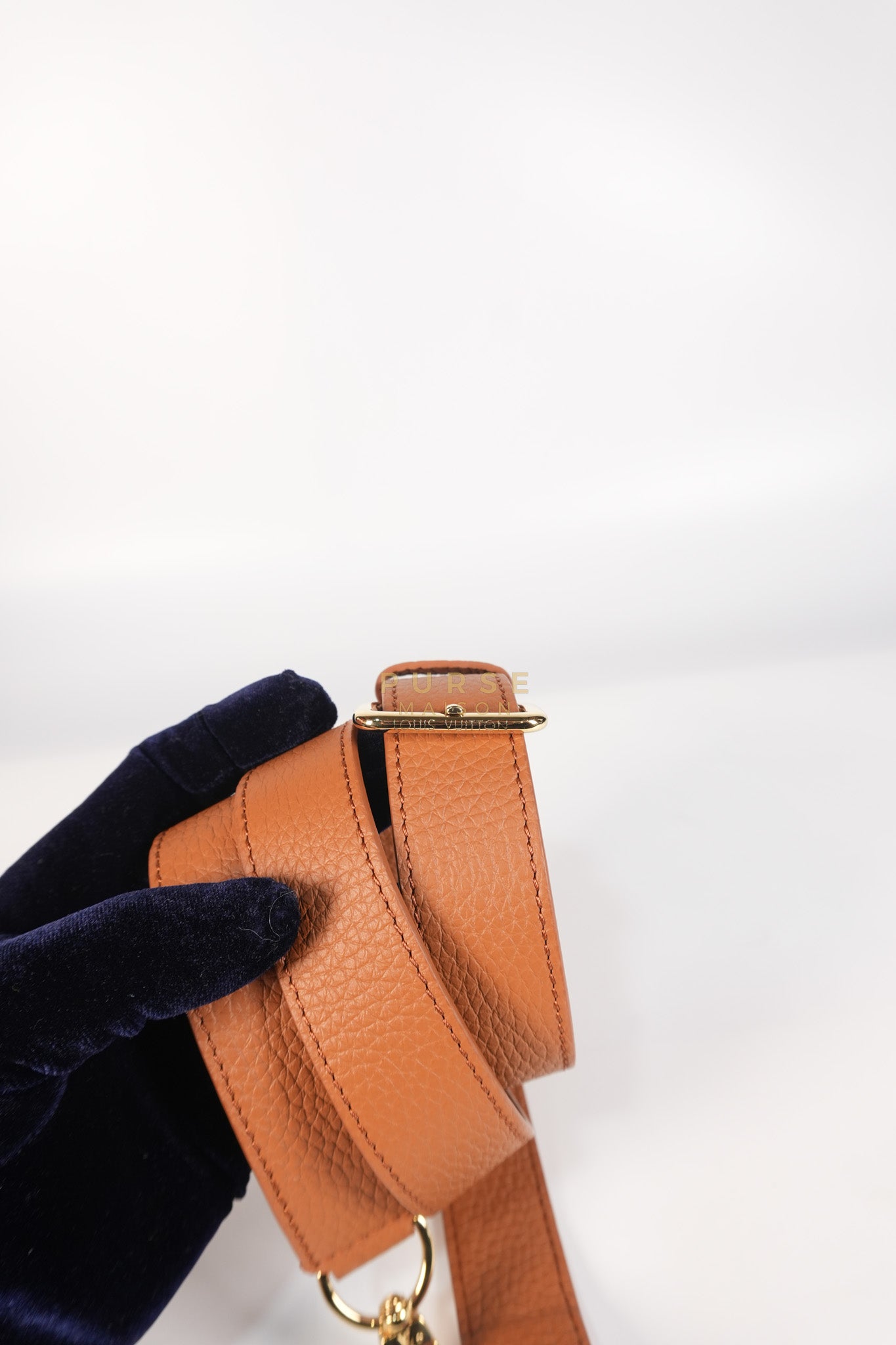 Capucines BB Tri-color Taurillon Calfskin Leather (Microchip) | Purse Maison Luxury Bags Shop