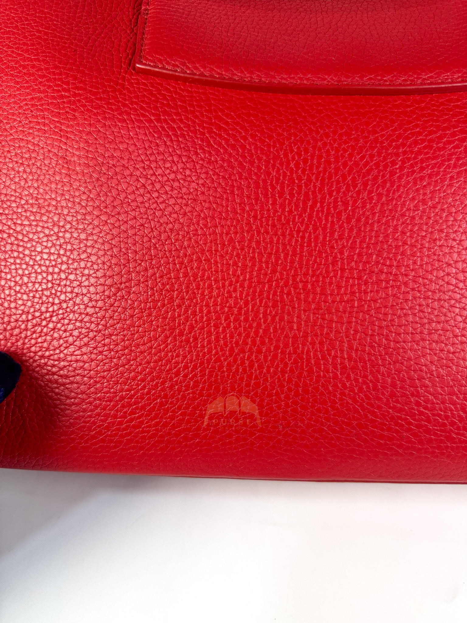 Capucines GM Red Python Handle Taurillon Clemence Leather Handbag (Date Code: MI1185) | Purse Maison Luxury Bags Shop