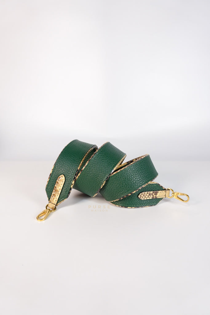 Capucines Mini in Emeraude Green Taurillon Leather Python Skin (Date Code: AH2199) | Purse Maison Luxury Bags Shop
