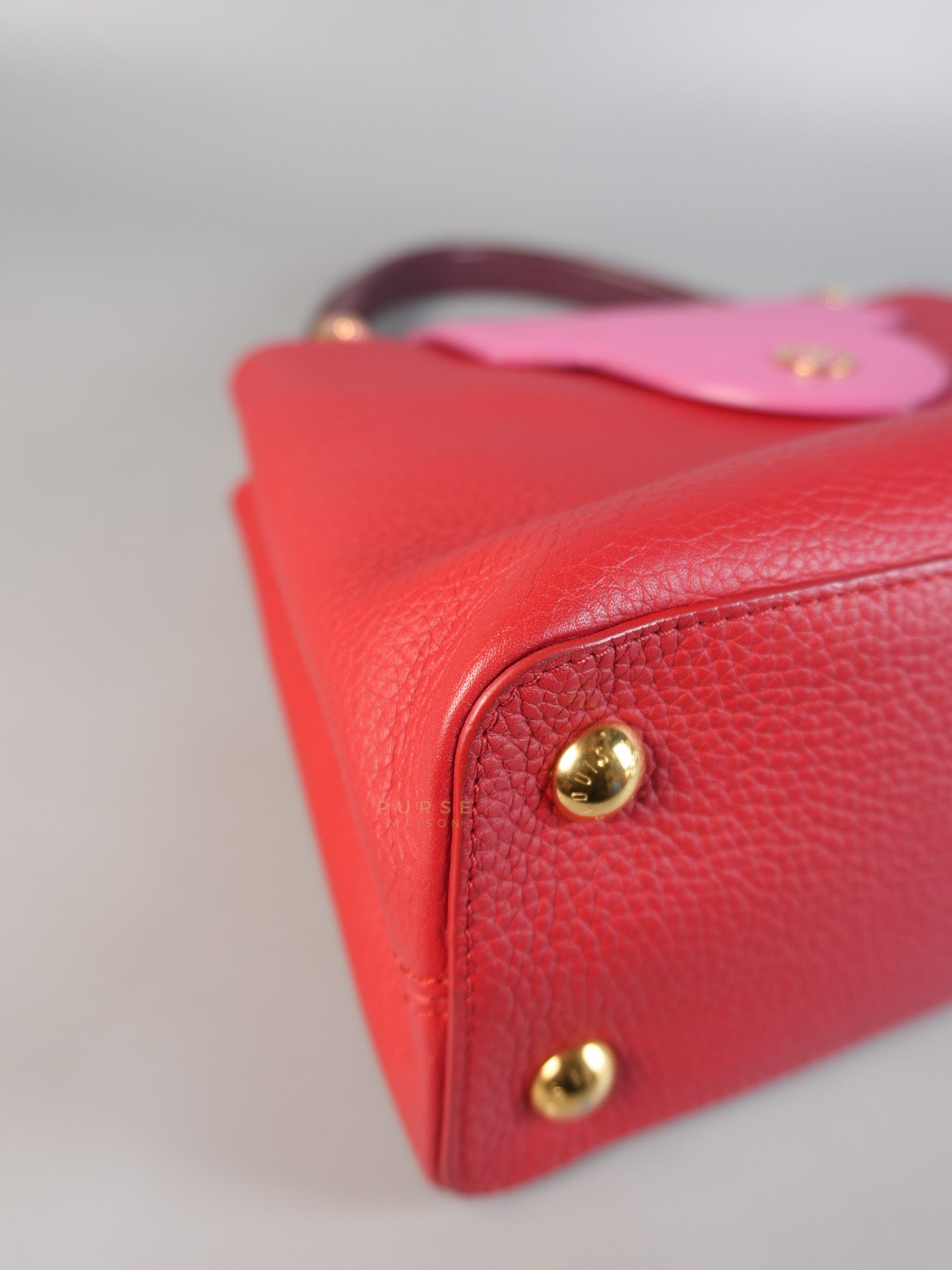 Capucines MM Tri-Color Shoulder Bag (Date Code: TR3107) | Purse Maison Luxury Bags Shop