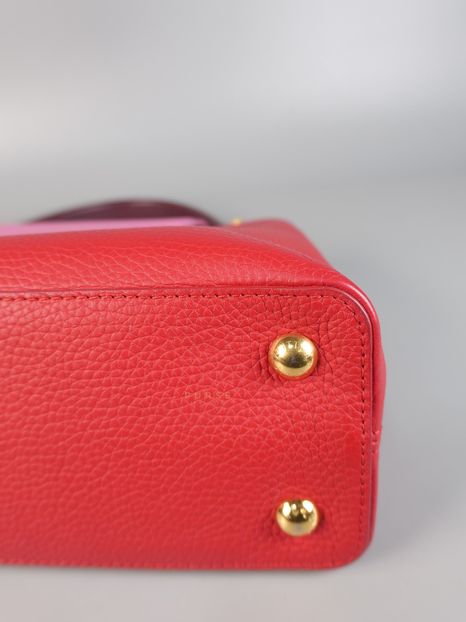 Capucines MM Tri-Color Shoulder Bag (Date Code: TR3107) | Purse Maison Luxury Bags Shop