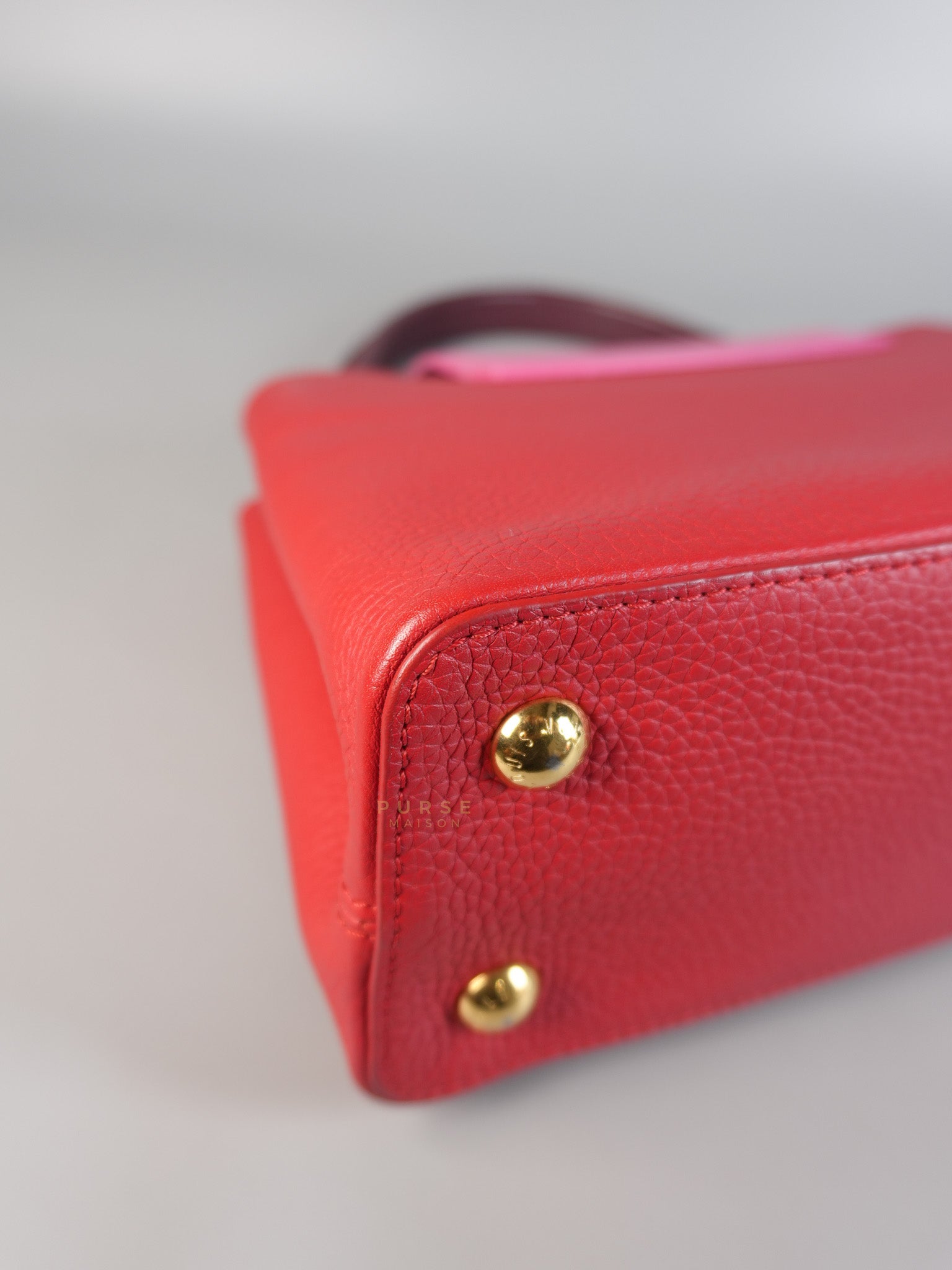 Capucines MM Tri-Color Shoulder Bag (Date Code: TR3107) | Purse Maison Luxury Bags Shop