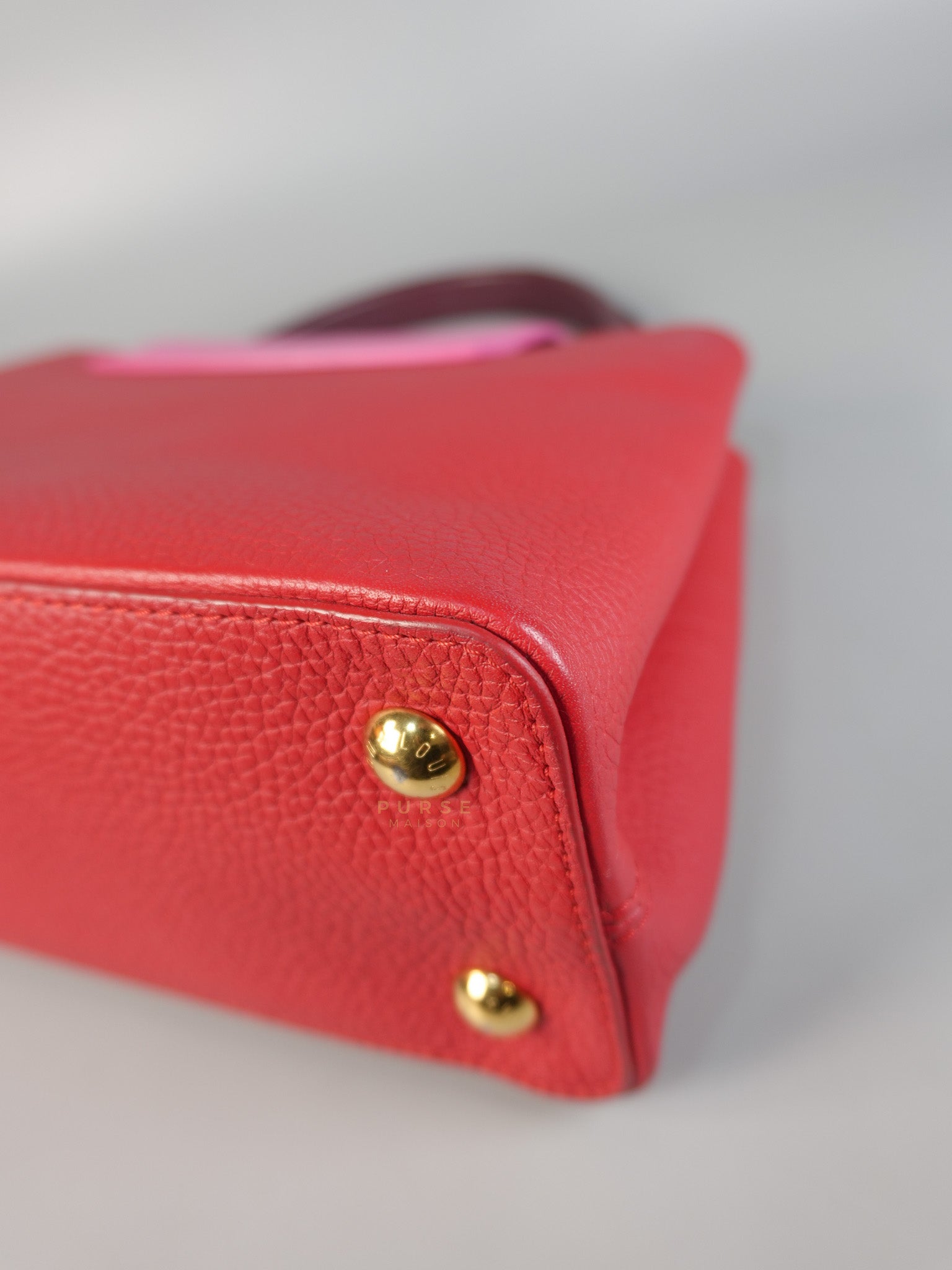 Capucines MM Tri-Color Shoulder Bag (Date Code: TR3107) | Purse Maison Luxury Bags Shop