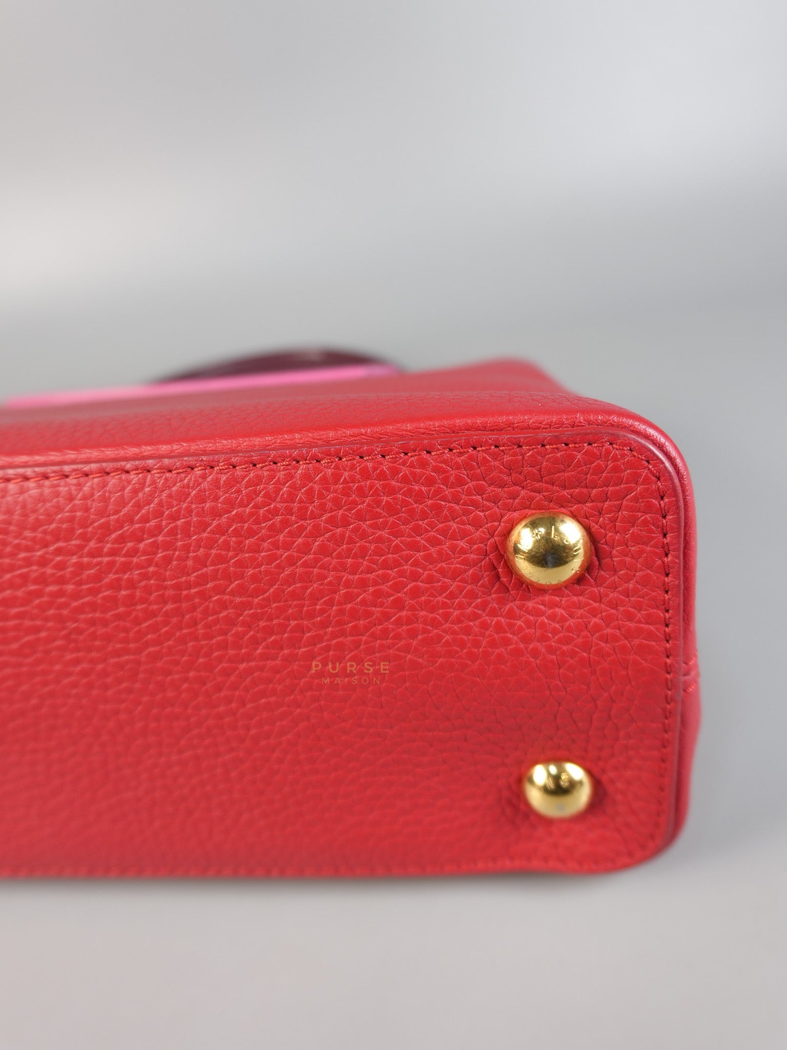 Capucines MM Tri-Color Shoulder Bag (Date Code: TR3107) | Purse Maison Luxury Bags Shop