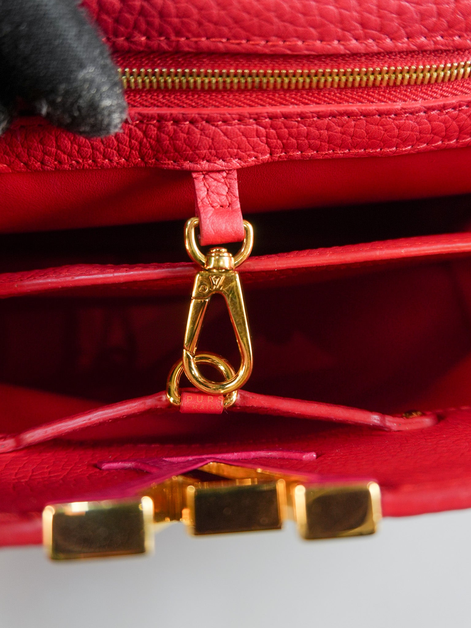 Capucines MM Tri-Color Shoulder Bag (Date Code: TR3107) | Purse Maison Luxury Bags Shop