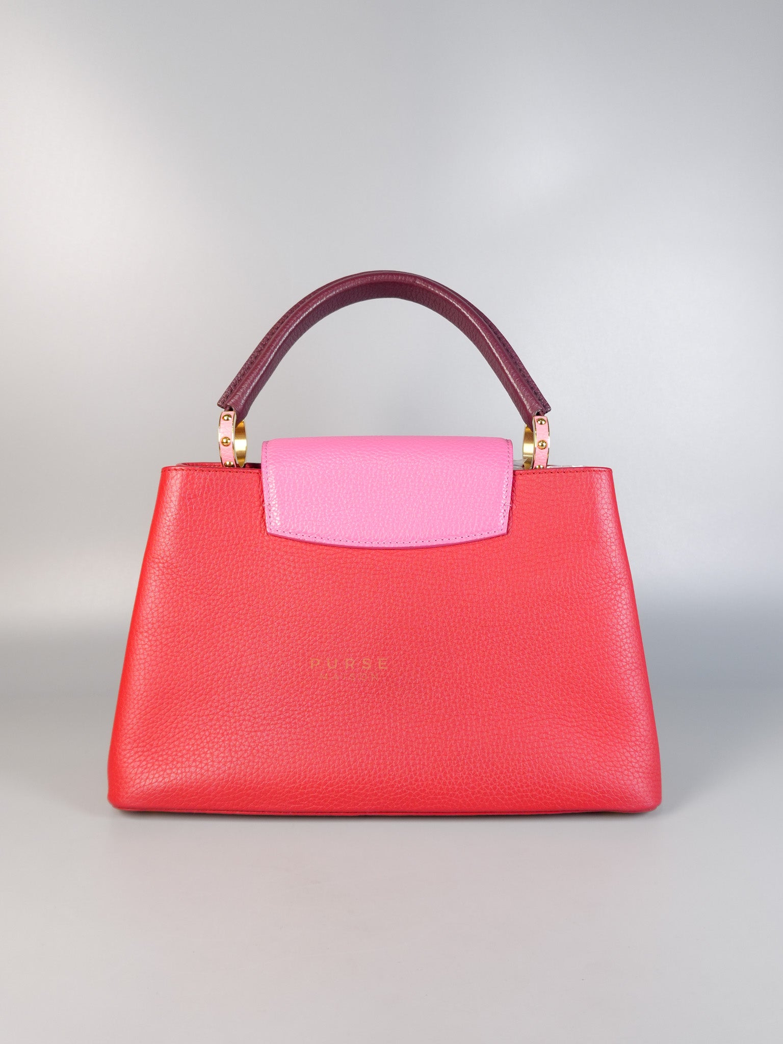 Capucines MM Tri-Color Shoulder Bag (Date Code: TR3107) | Purse Maison Luxury Bags Shop