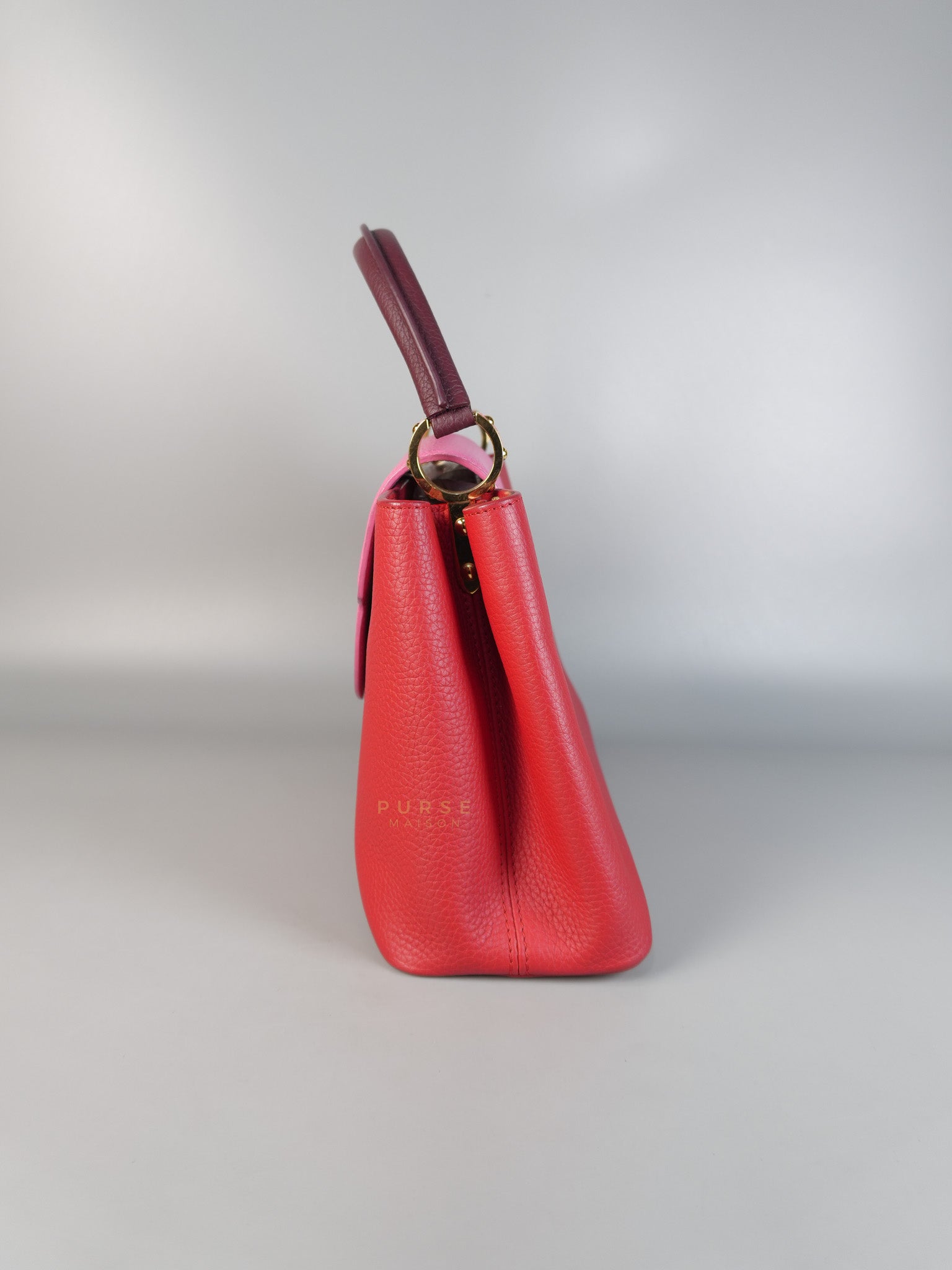 Capucines MM Tri-Color Shoulder Bag (Date Code: TR3107) | Purse Maison Luxury Bags Shop