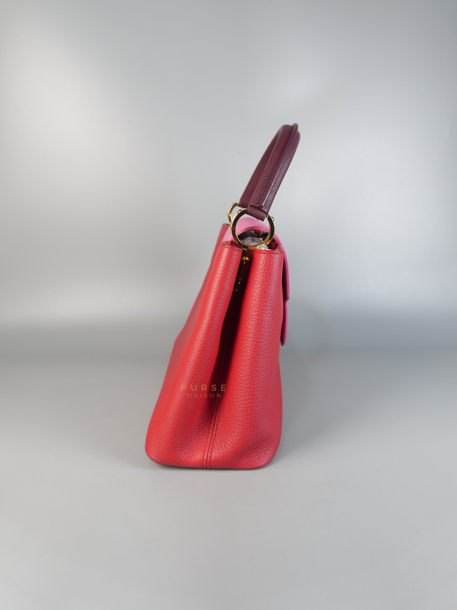 Capucines MM Tri-Color Shoulder Bag (Date Code: TR3107) | Purse Maison Luxury Bags Shop