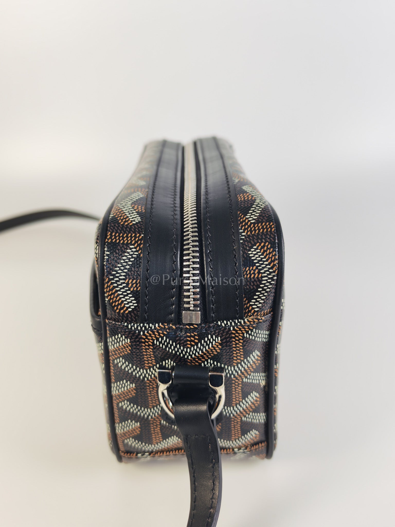 Capvert in Black/Noir Goyardine Canvas | Purse Maison Luxury Bags Shop