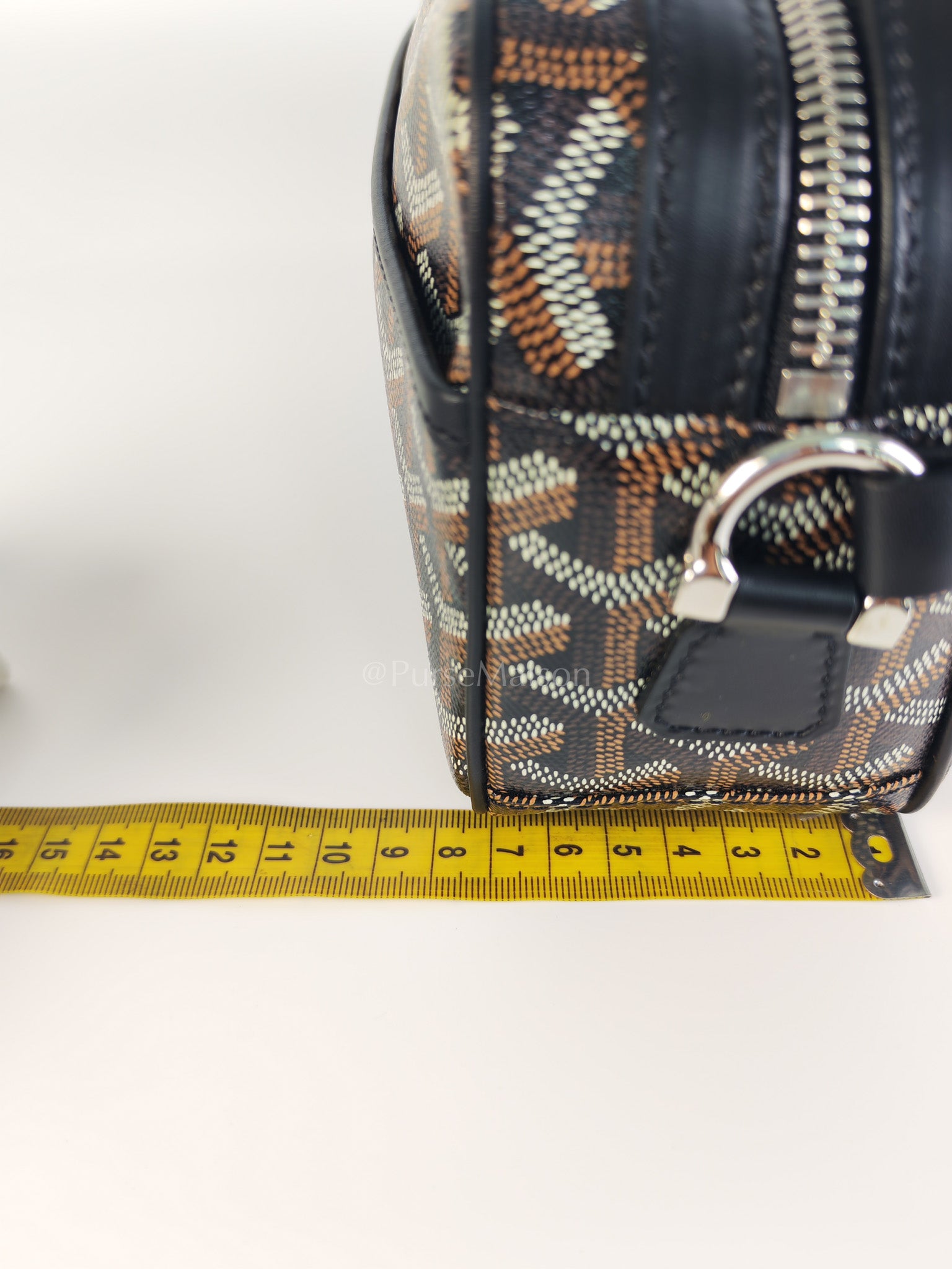 Capvert in Black/Noir Goyardine Canvas | Purse Maison Luxury Bags Shop