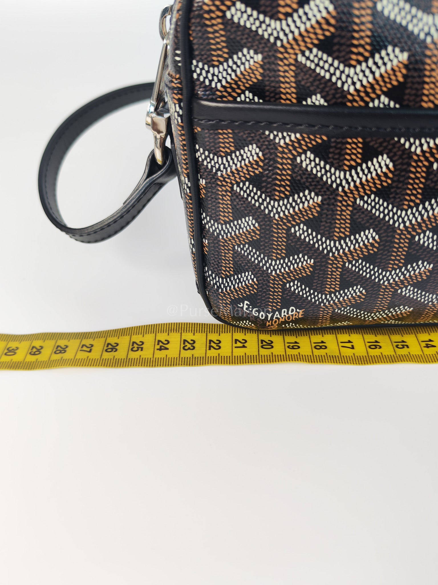 Capvert in Black/Noir Goyardine Canvas | Purse Maison Luxury Bags Shop