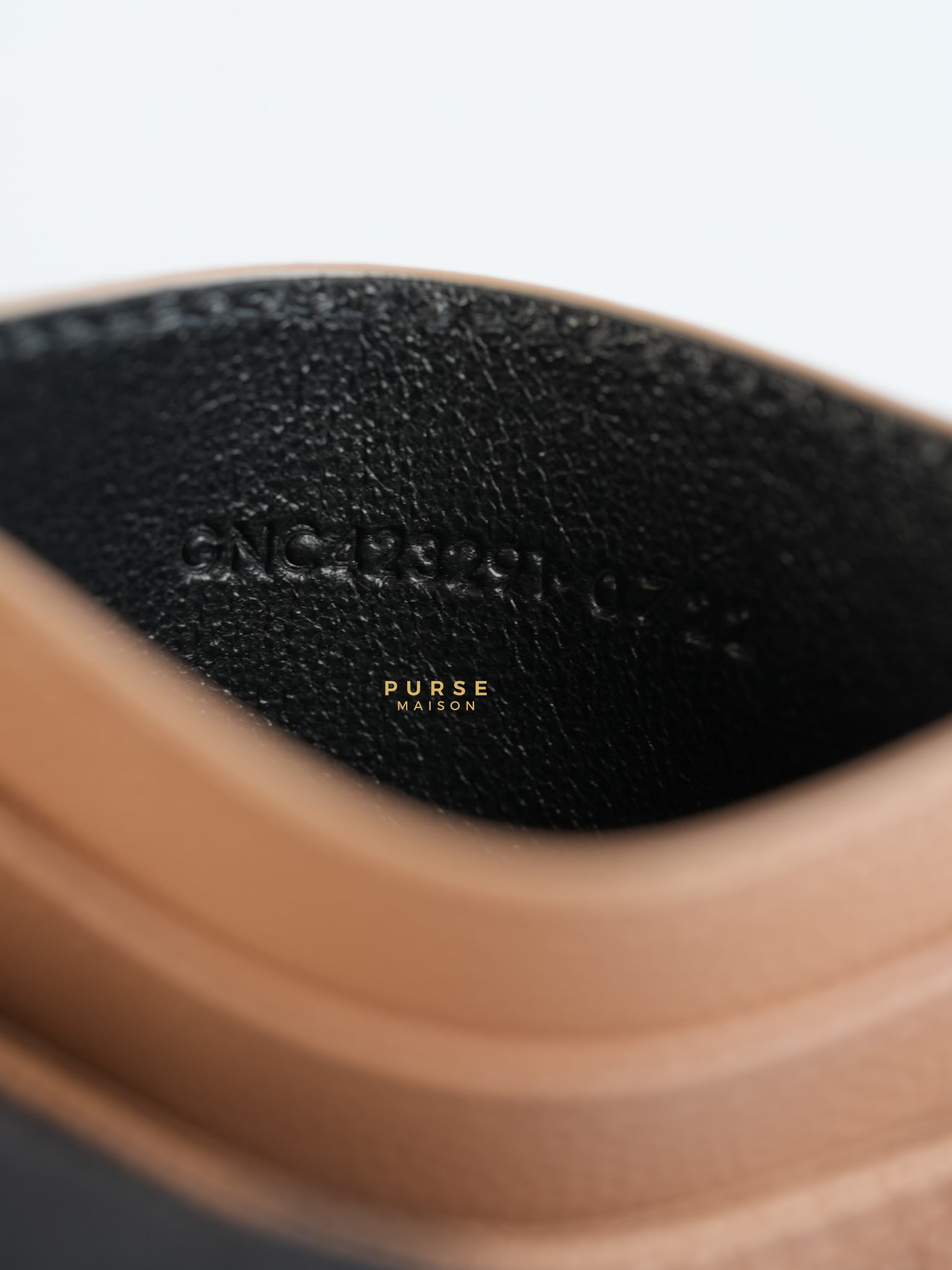 Card Holder Peach Matelasse Leather Monogram Gold Hardware | Purse Maison Luxury Bags Shop