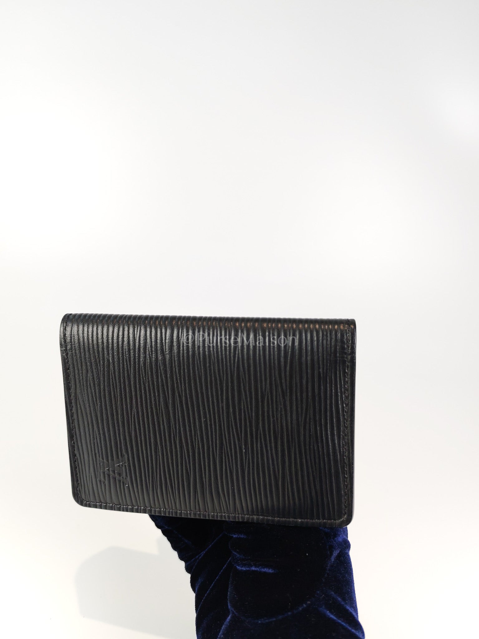Card Holder in Black Epi Leather (Date code: CT4129) | Purse Maison Luxury Bags Shop