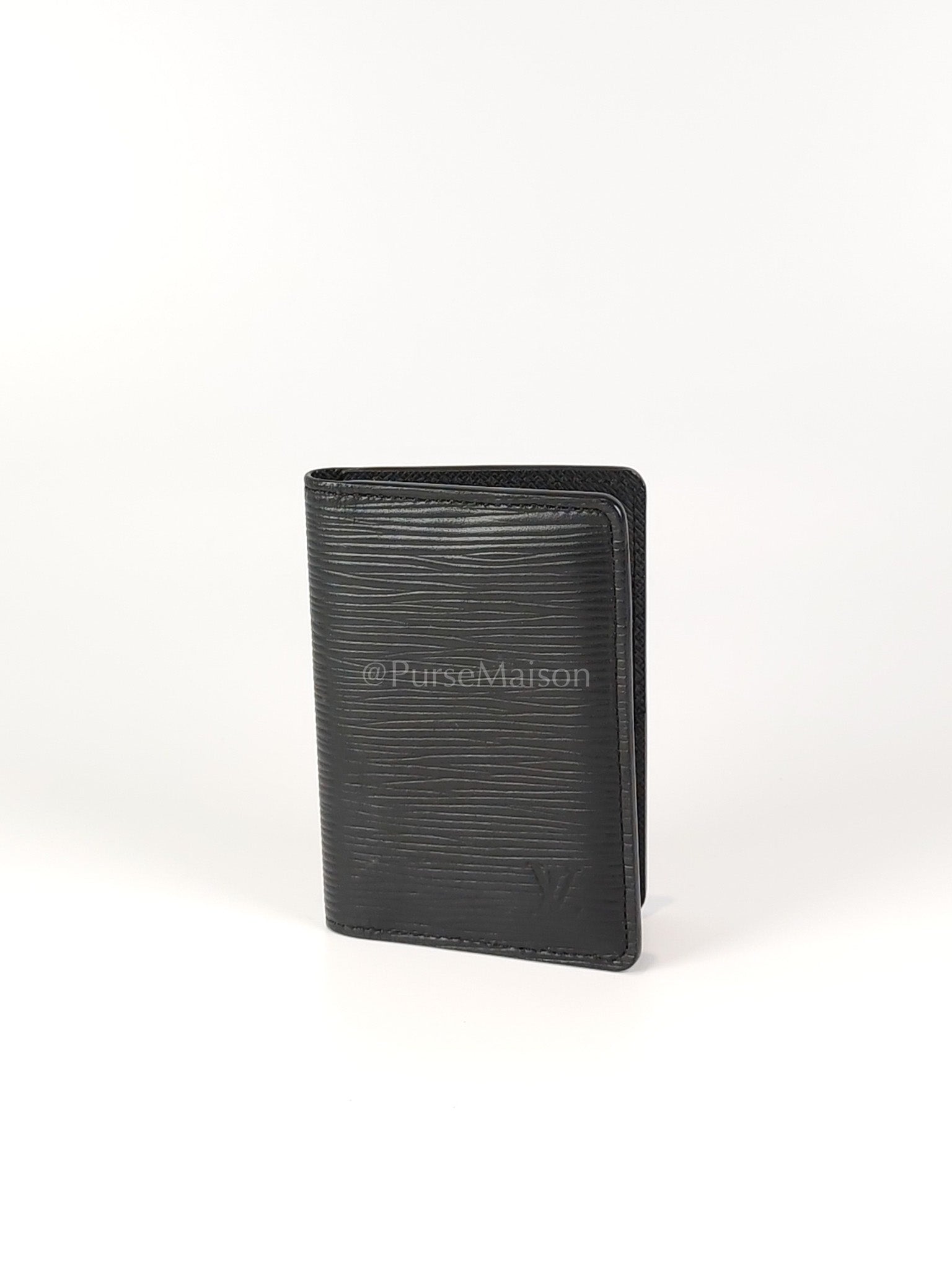 Card Holder in Black Epi Leather (Date code: CT4129) | Purse Maison Luxury Bags Shop