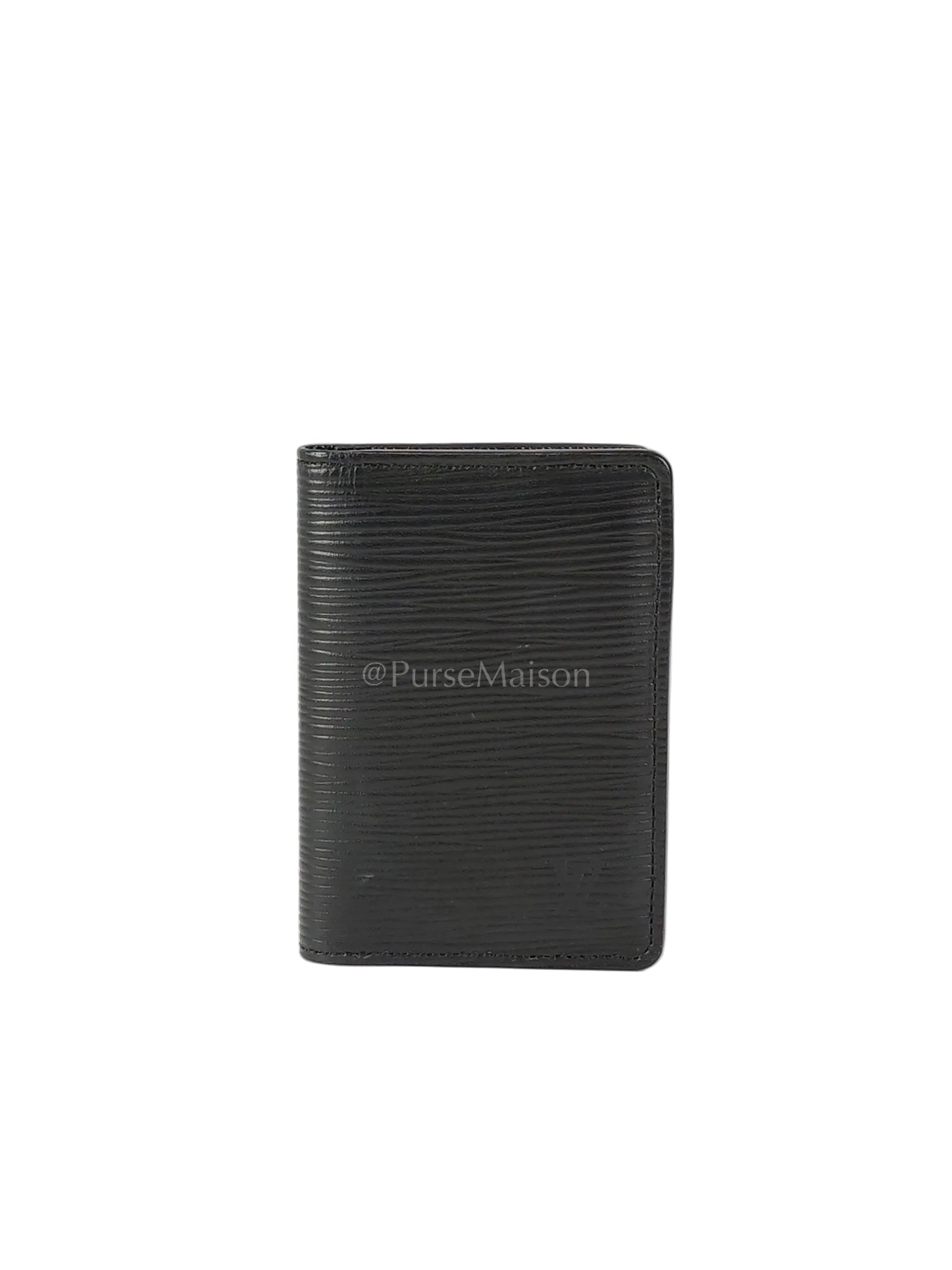 Card Holder in Black Epi Leather (Date code: CT4129) | Purse Maison Luxury Bags Shop