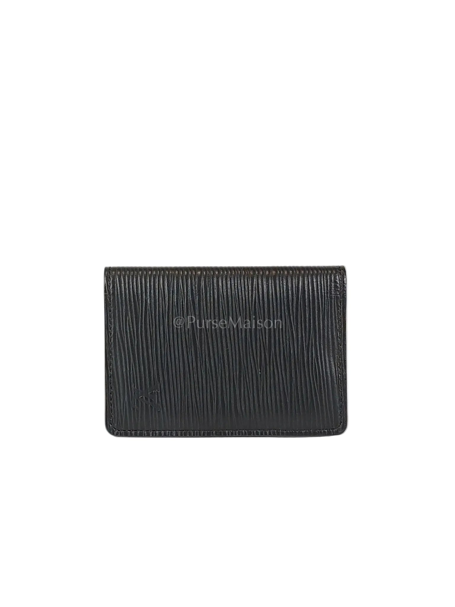 Card Holder in Black Epi Leather (Date code: CT4129) | Purse Maison Luxury Bags Shop
