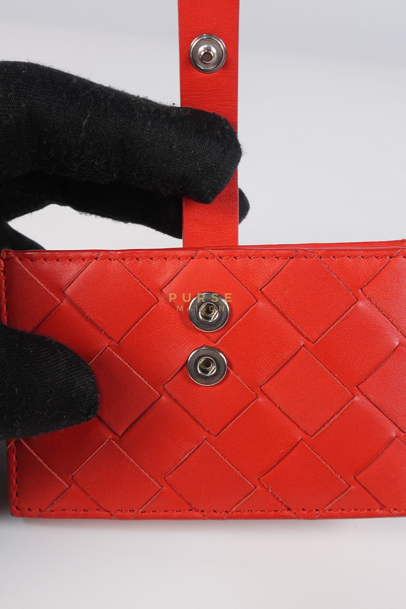 Card Holder Wallet in Red | Purse Maison Luxury Bags Shop