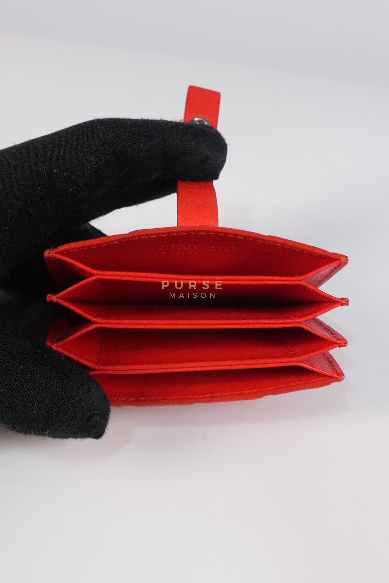 Card Holder Wallet in Red | Purse Maison Luxury Bags Shop