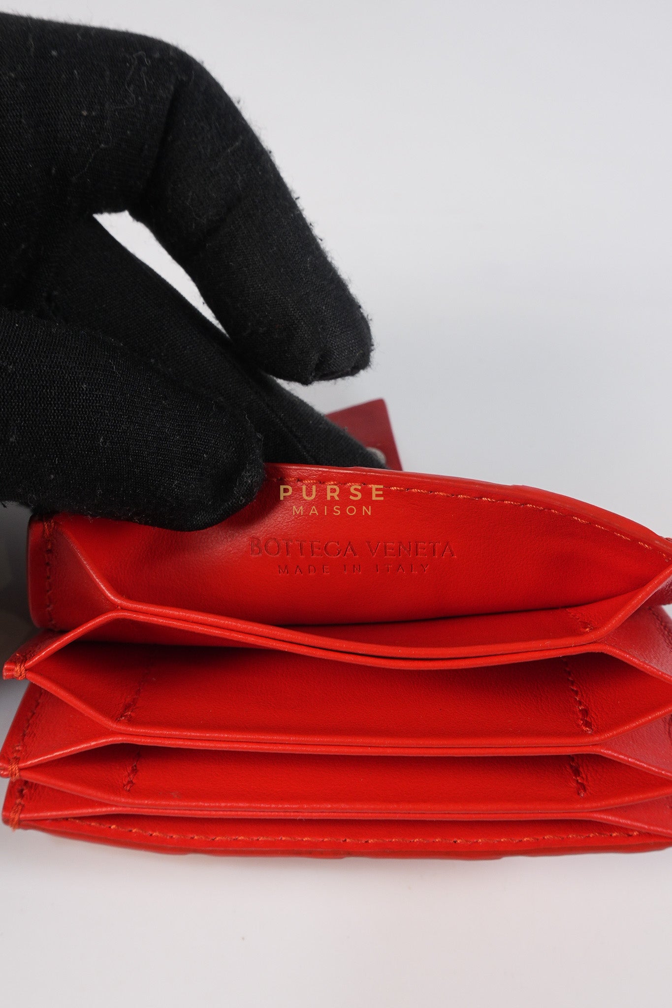 Card Holder Wallet in Red | Purse Maison Luxury Bags Shop