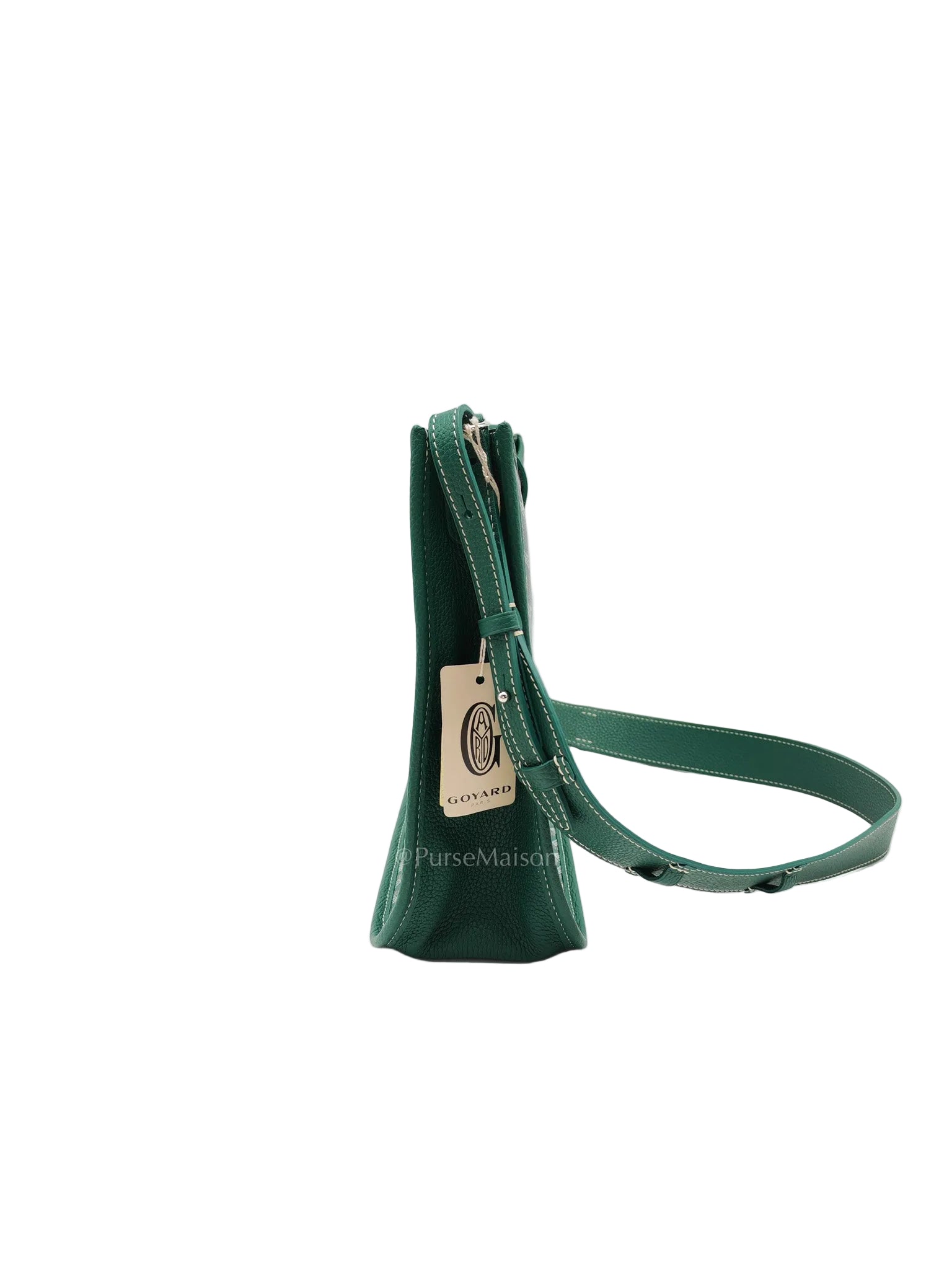 Sac Musette Crossbody Bag PM in Green Goyardine Canvas
