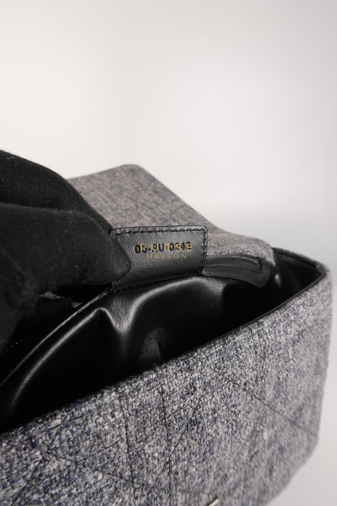 Caro Bag Medium in Macrocannage Quilted Linen | Purse Maison Luxury Bags Shop