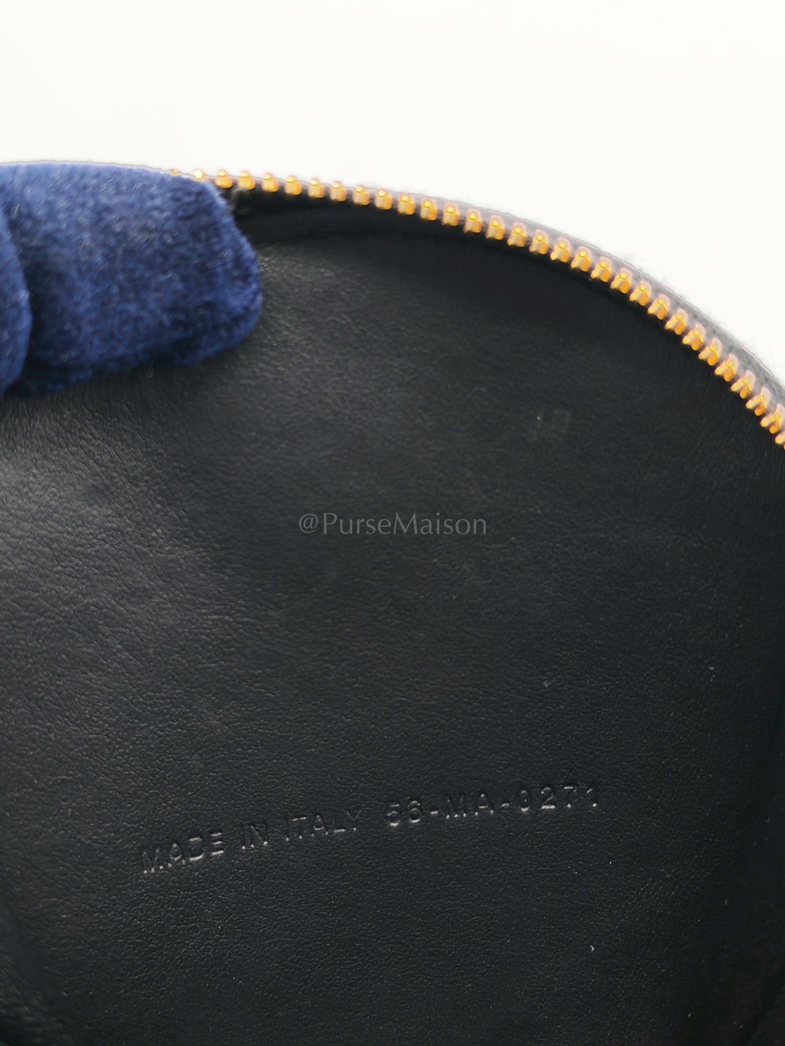 Caro Round Pouch in Black Cannage Calfskin Leather Chain Bag | Purse Maison Luxury Bags Shop