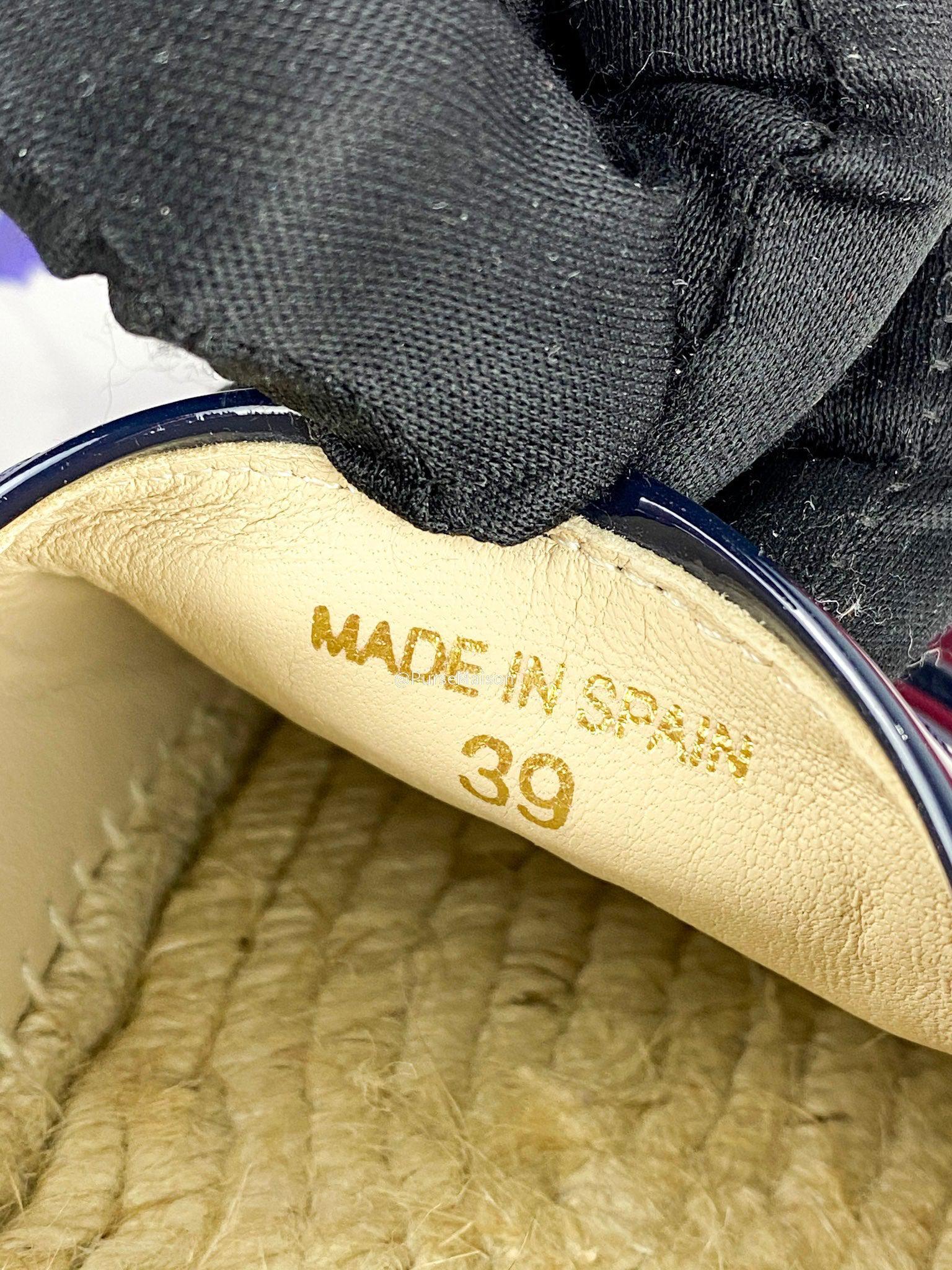 Carolina Herrera Espadrilles (Black/Red) Shoes (Size 39 EUR)