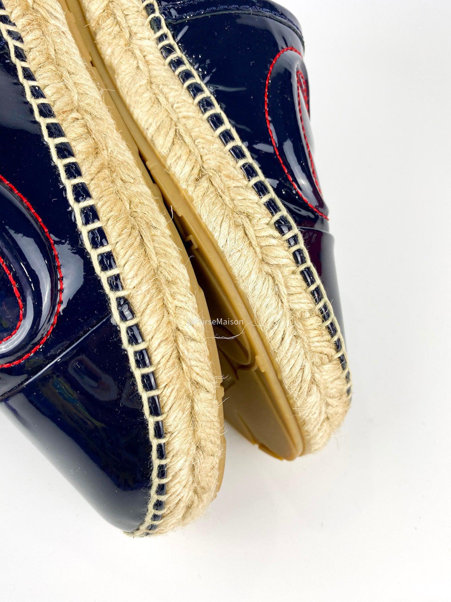 Carolina Herrera Espadrilles (Black/Red) Shoes (Size 39 EUR)