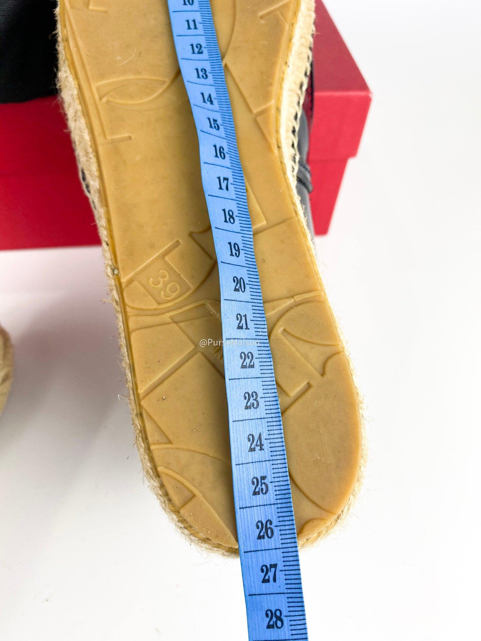 Carolina Herrera Espadrilles (Black/Red) Shoes (Size 39 EUR)