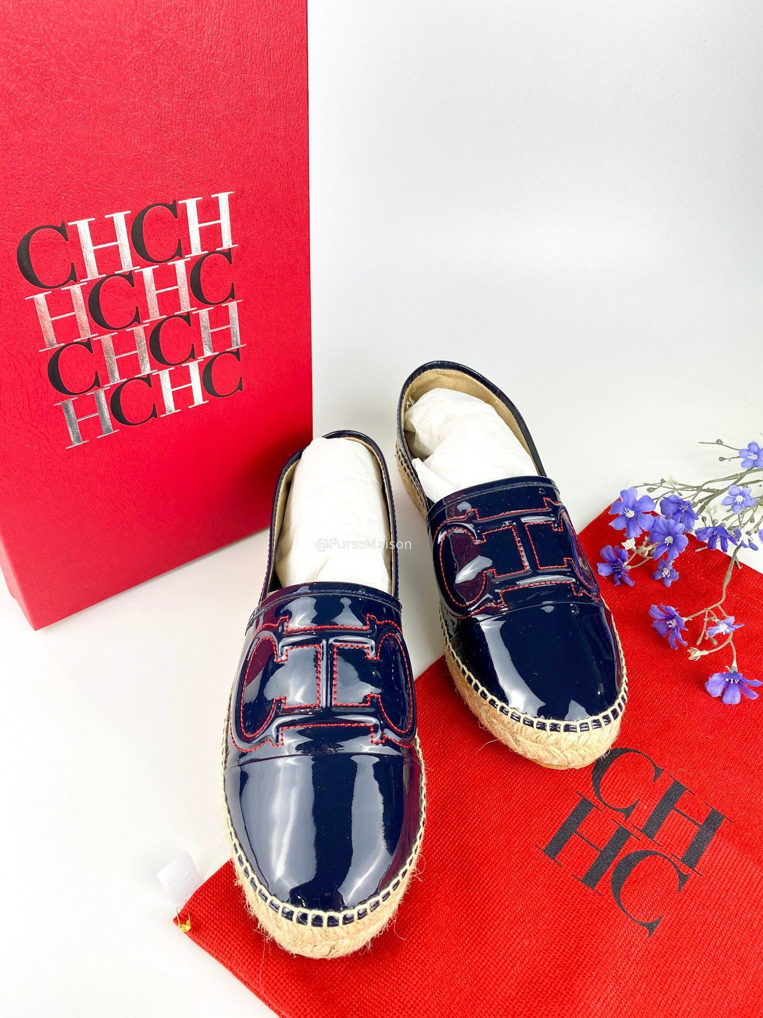 Carolina Herrera Espadrilles (Black/Red) Shoes (Size 39 EUR)