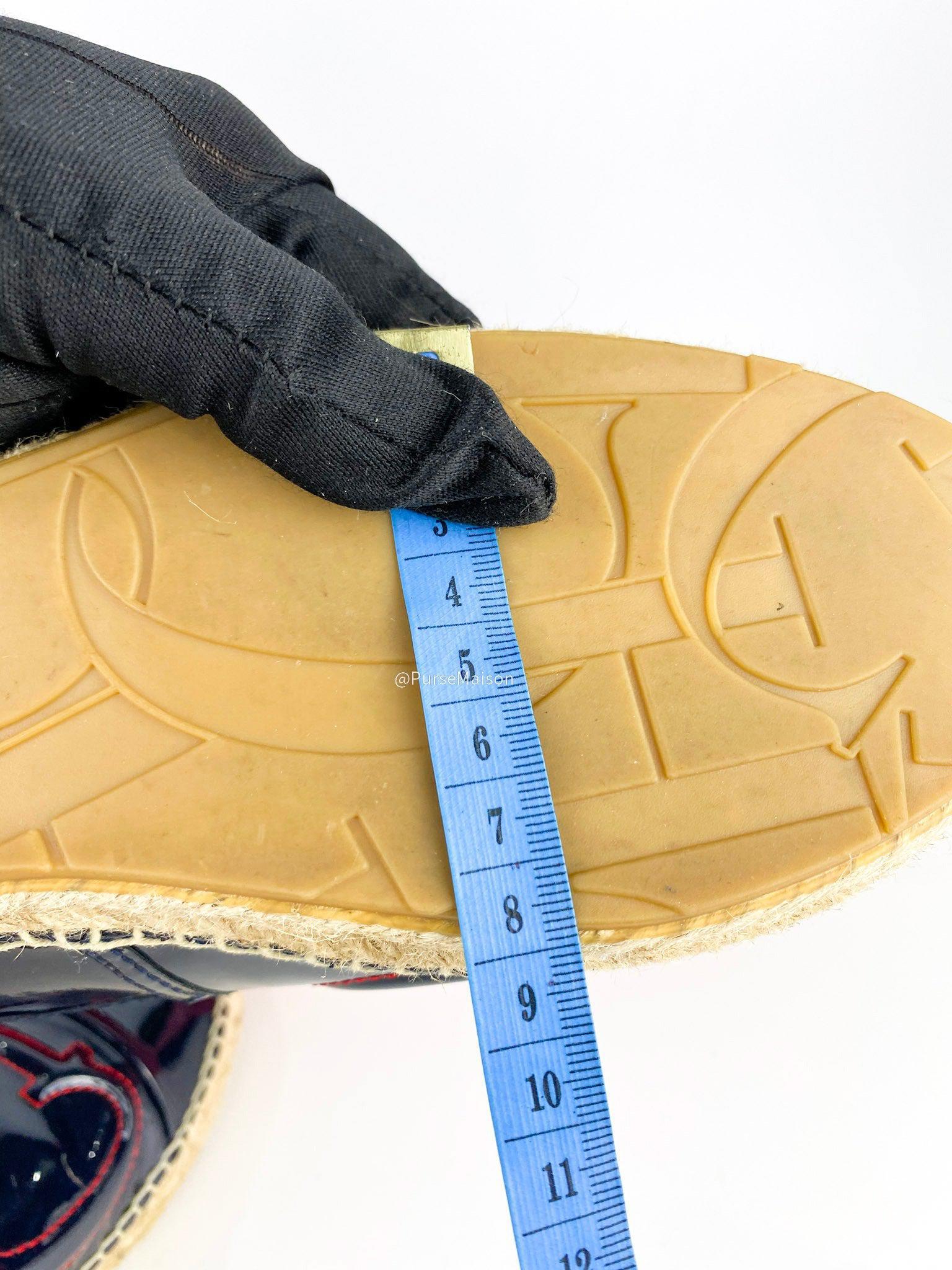 Carolina Herrera Espadrilles (Black/Red) Shoes (Size 39 EUR)